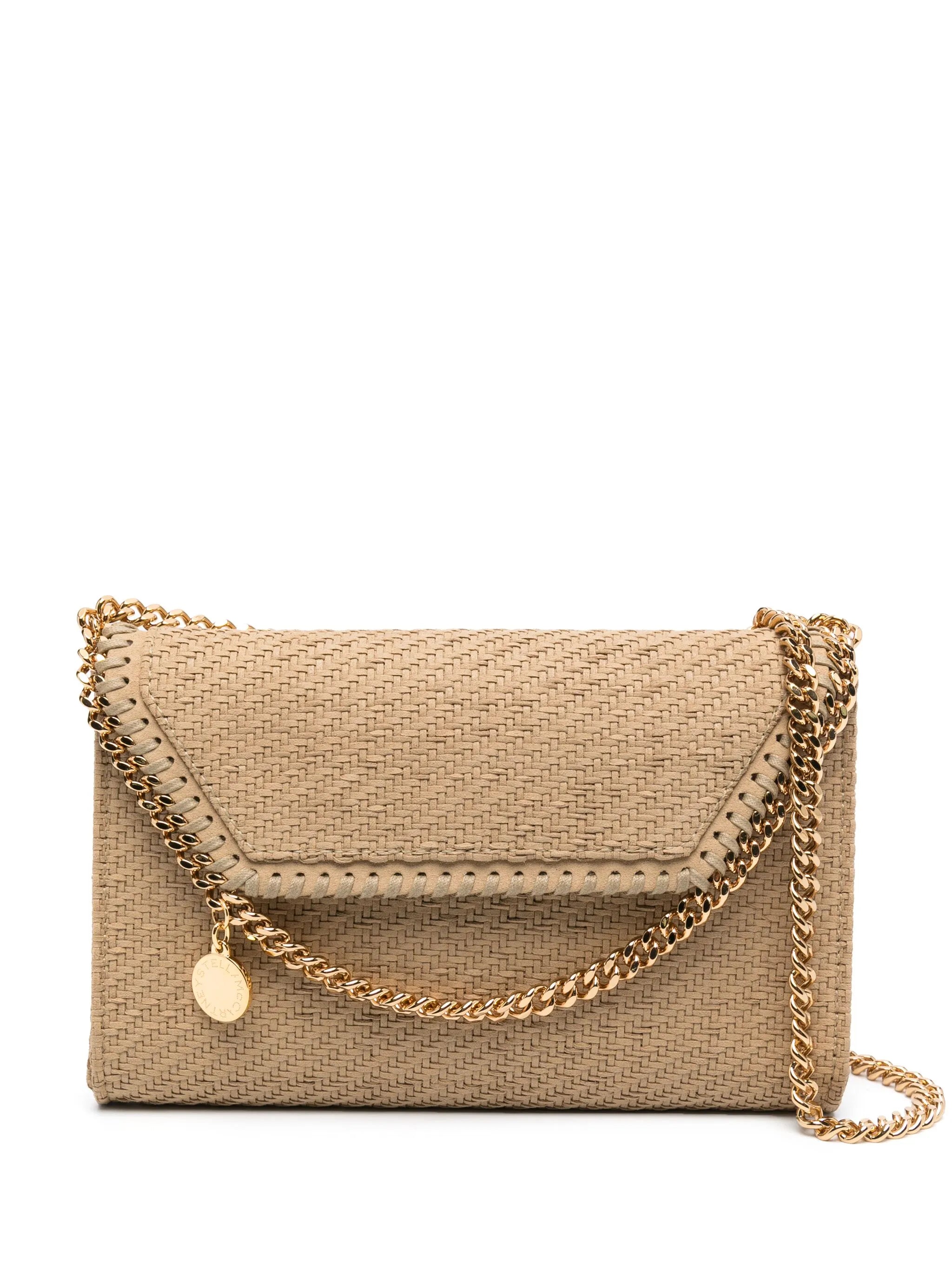 mini Falabella woven tote bag
