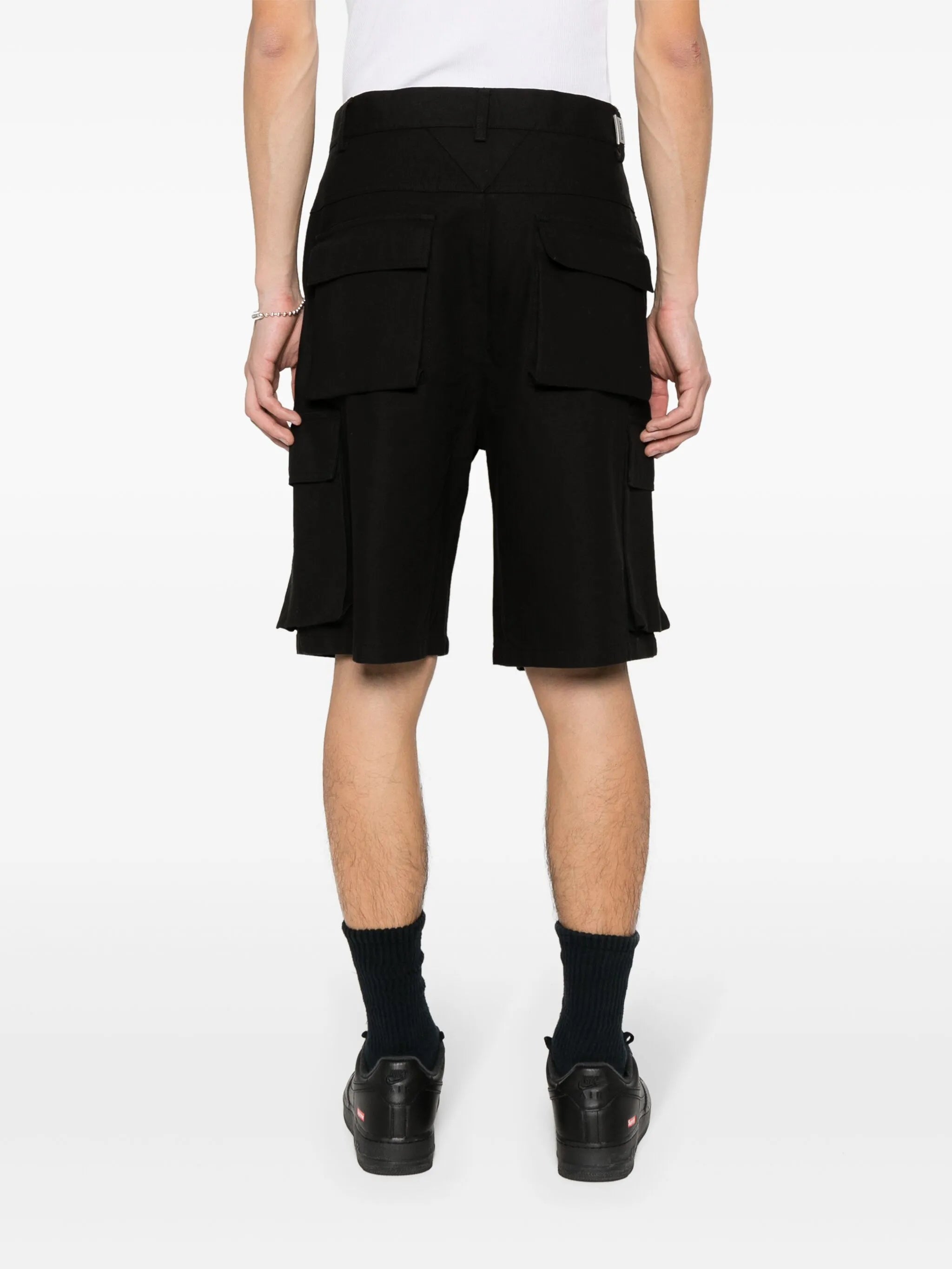 logo-plaque cargo shorts