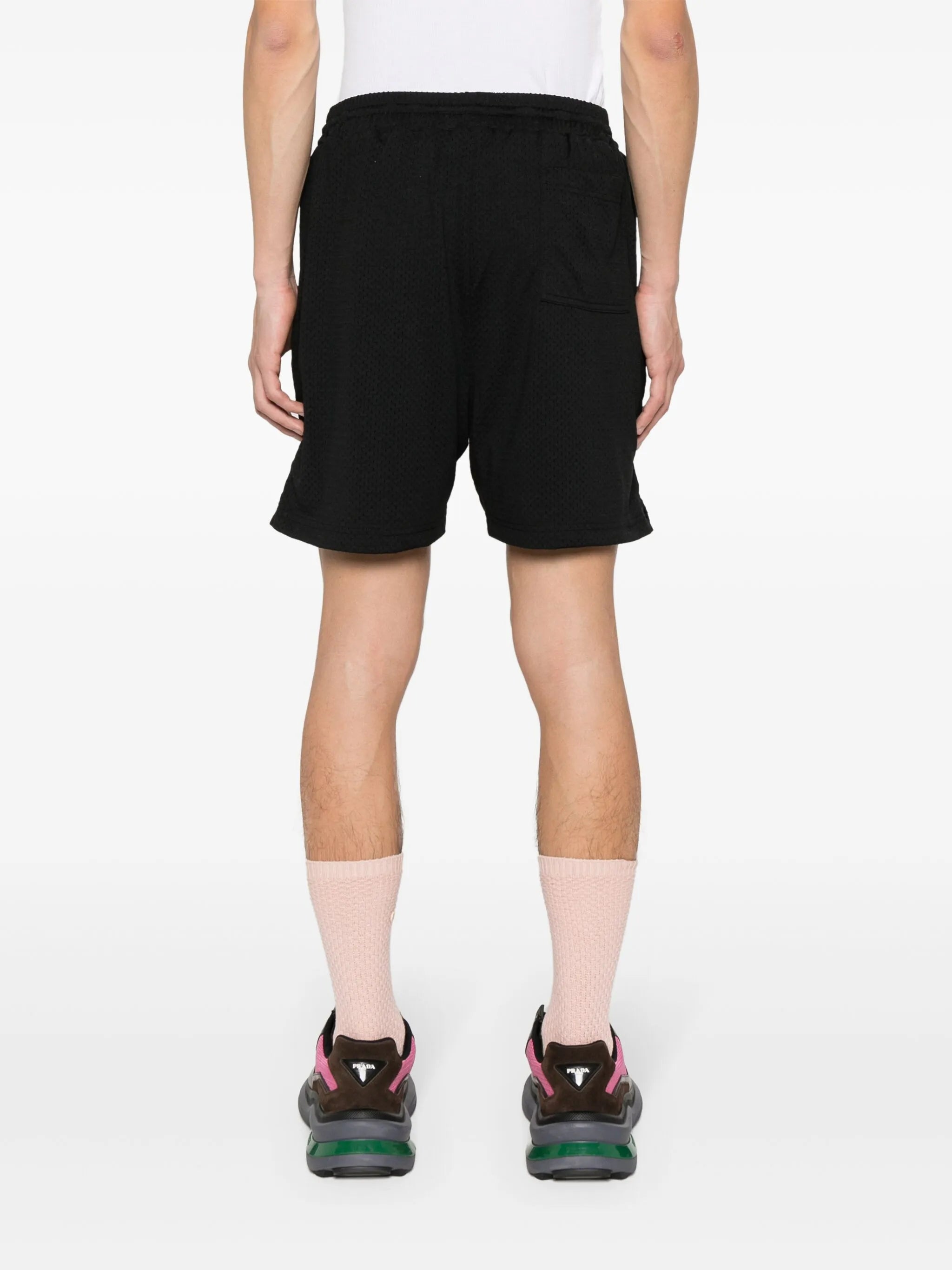 perforated-design shorts
