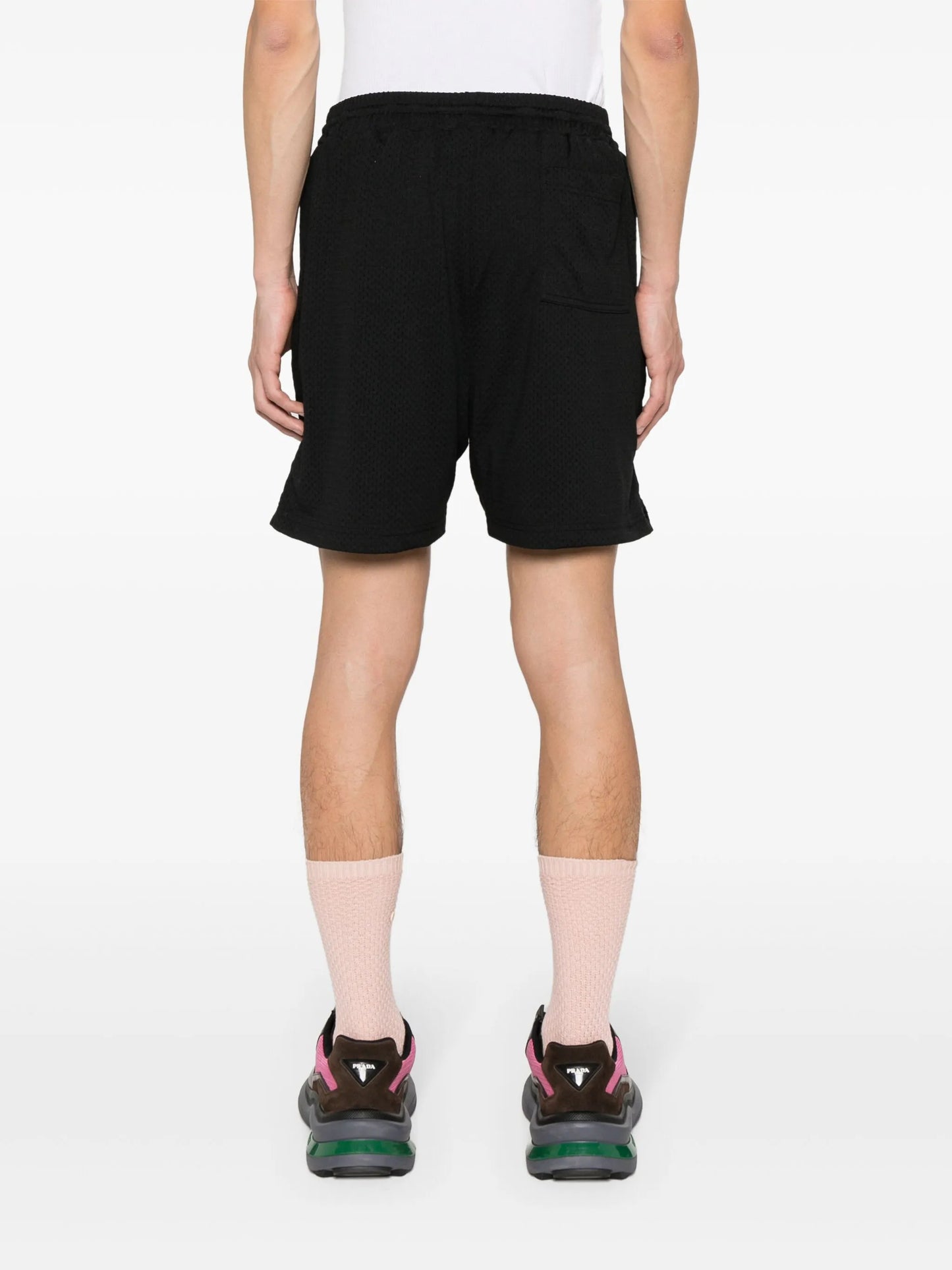 perforated-design shorts