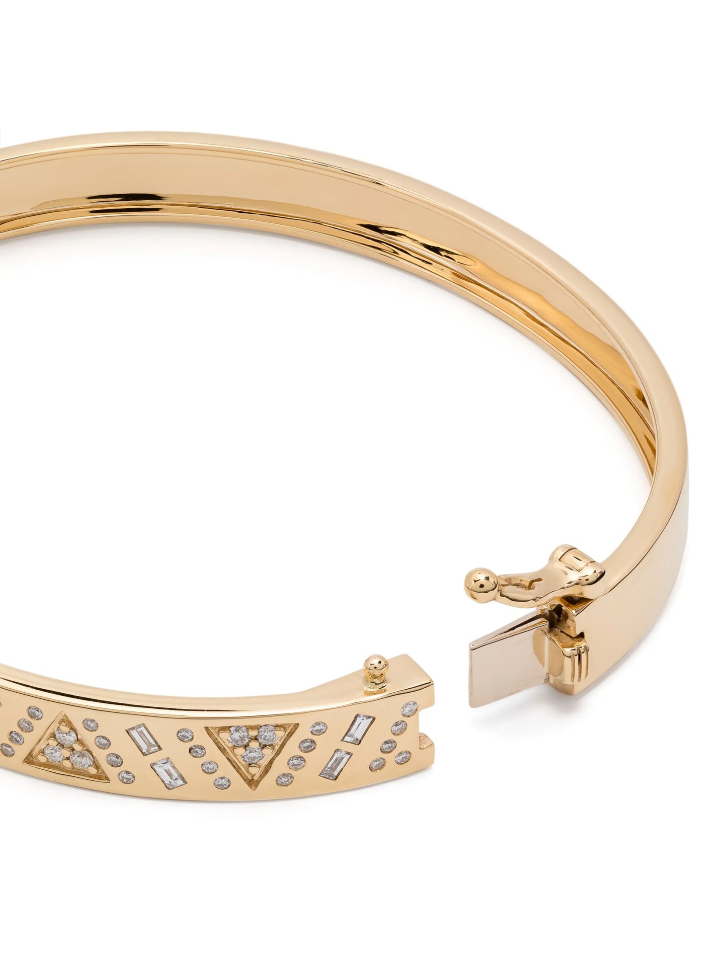 18kt yellow gold Stardust bangle bracelet
