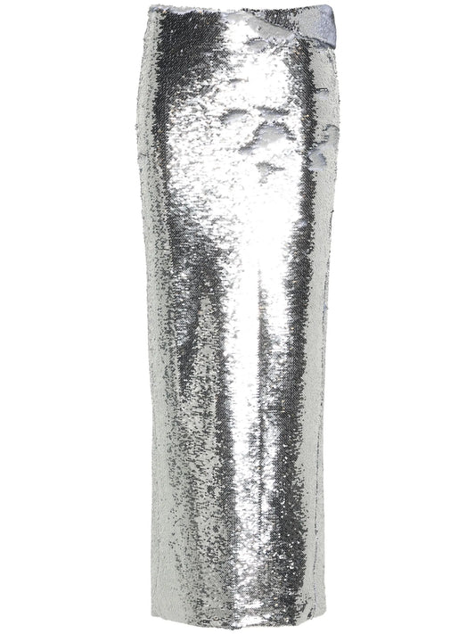 sequinned maxi skirt
