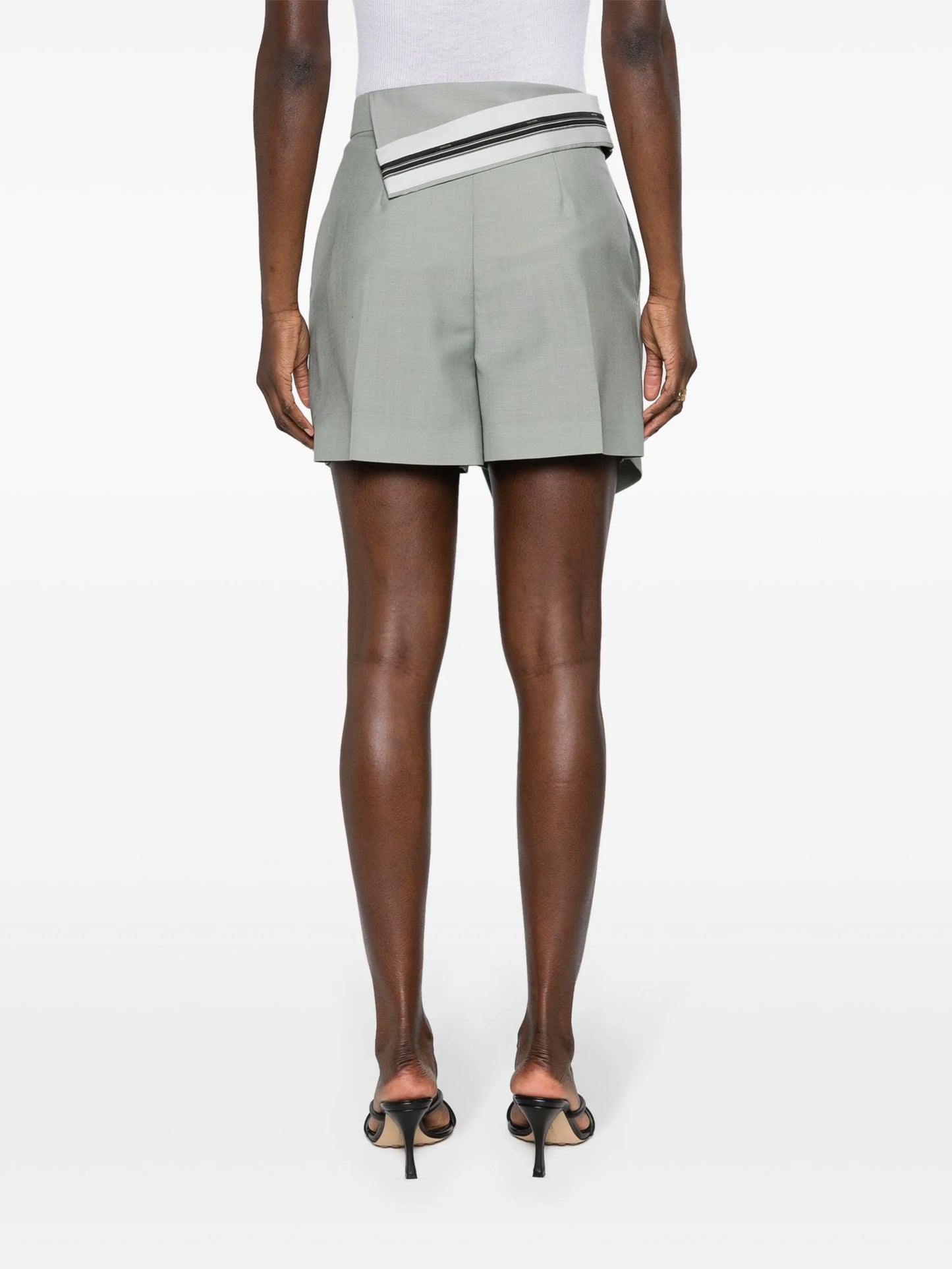 folded-waist wrap shorts