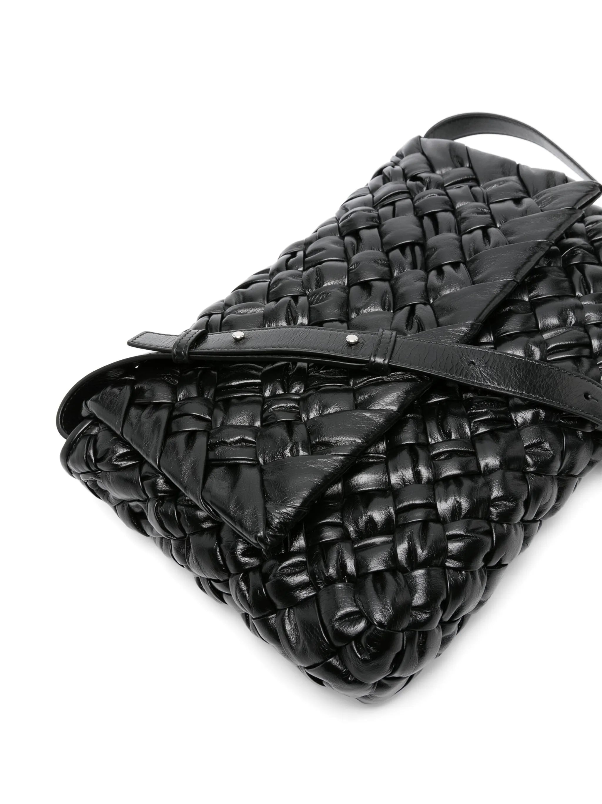 Rumple leather messenger bag