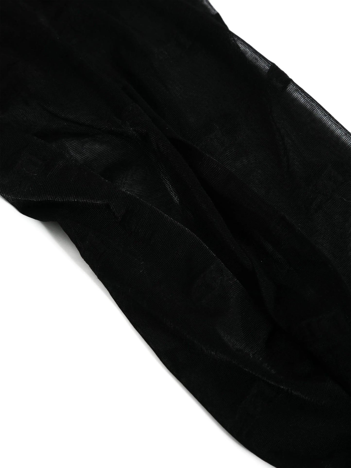 monogram-pattern tights