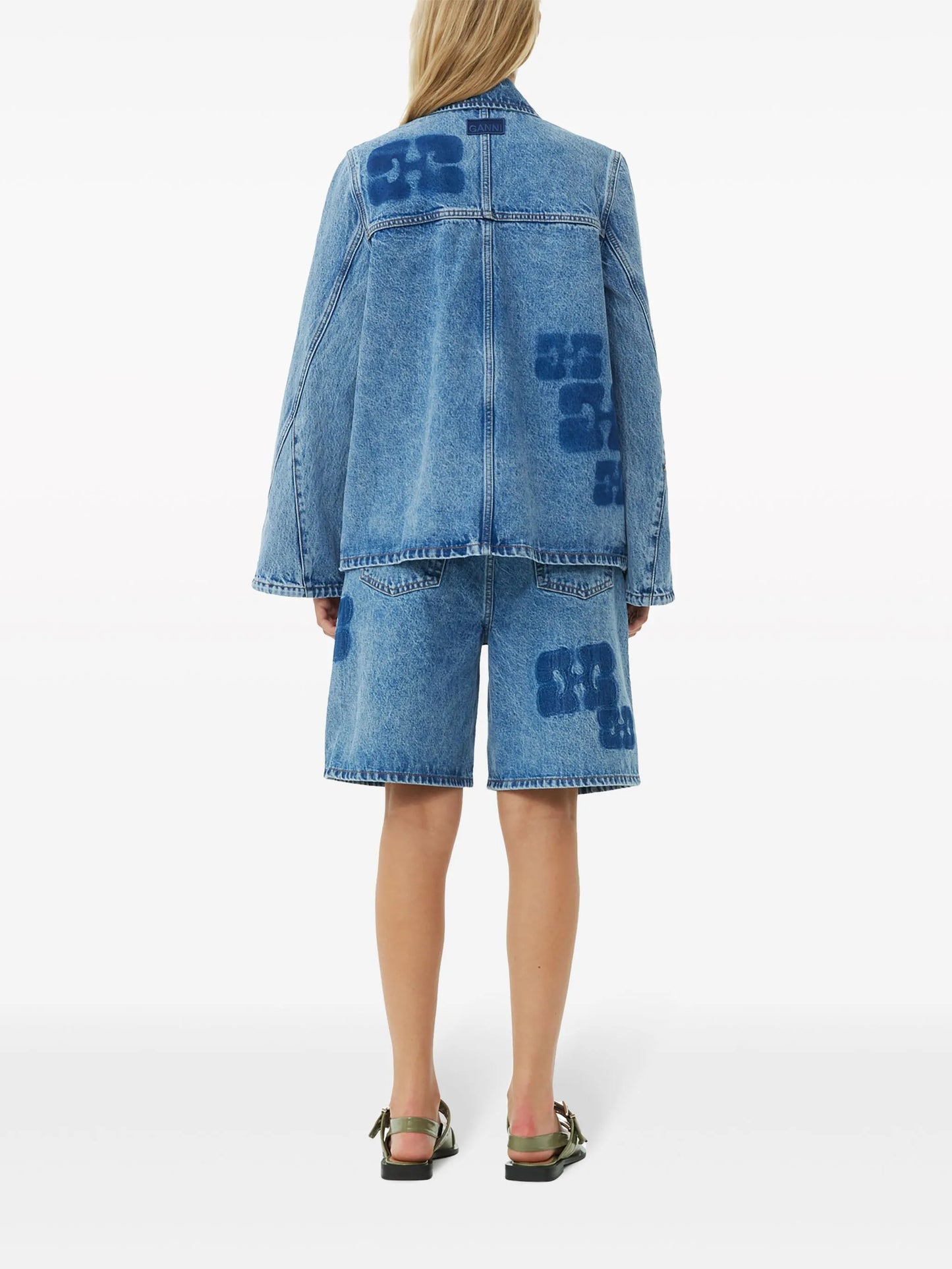 logo-patch denim jacket