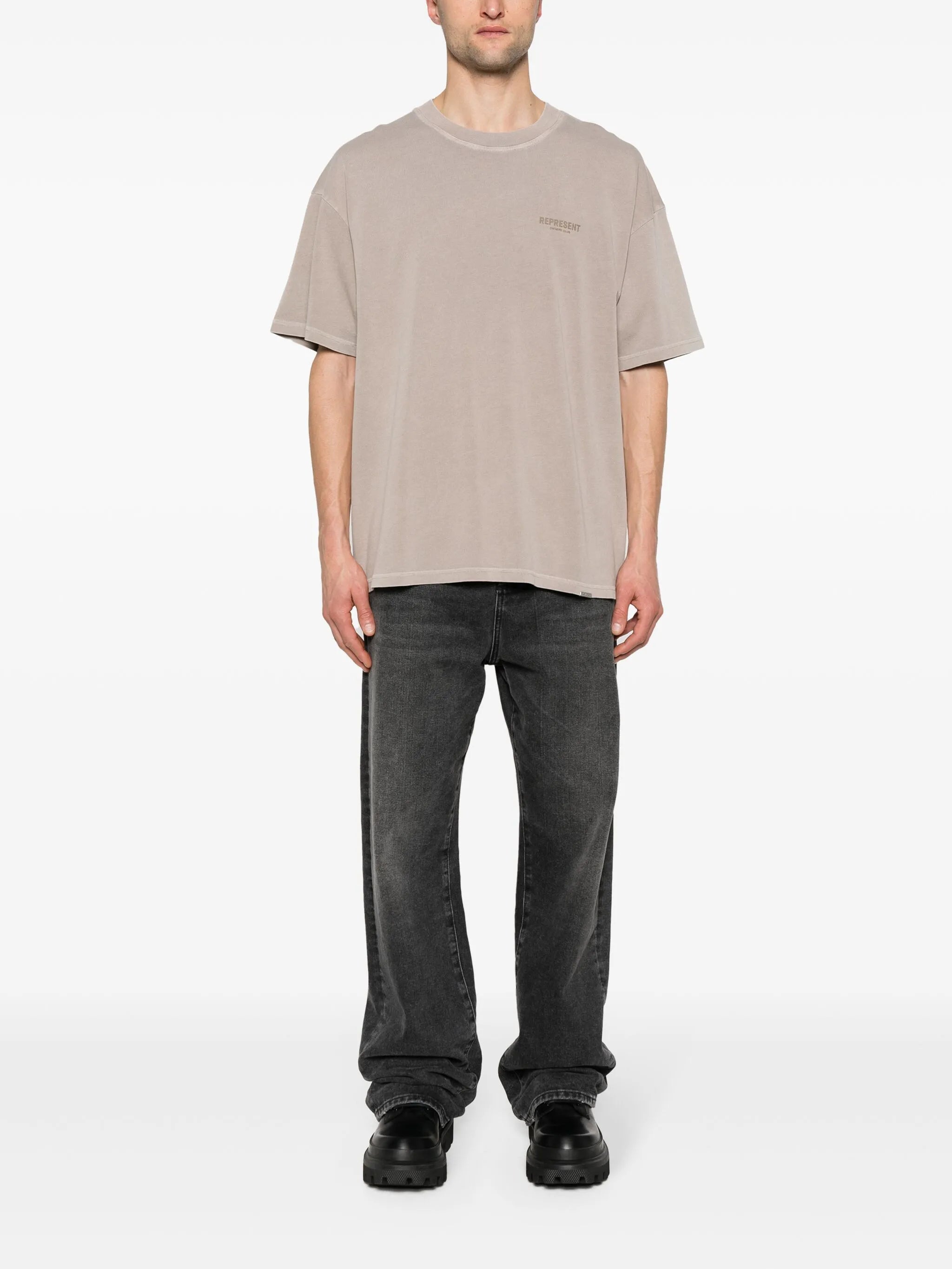 appliqué-logo cotton T-shirt