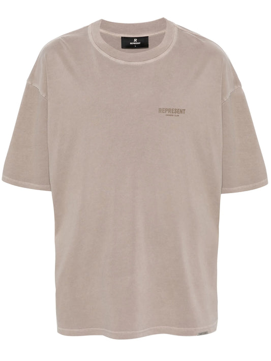 appliqué-logo cotton T-shirt