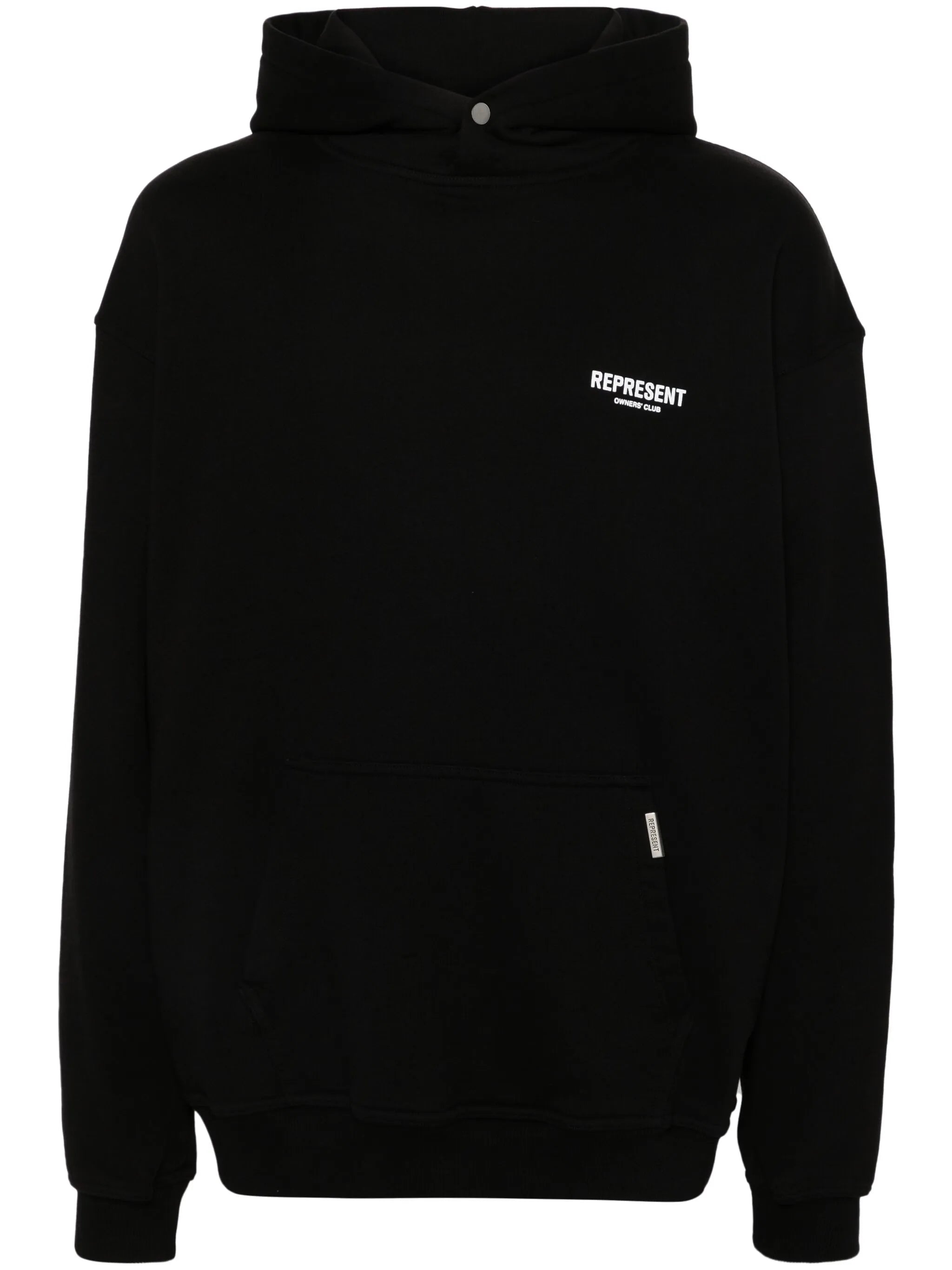 logo-print cotton hoodie