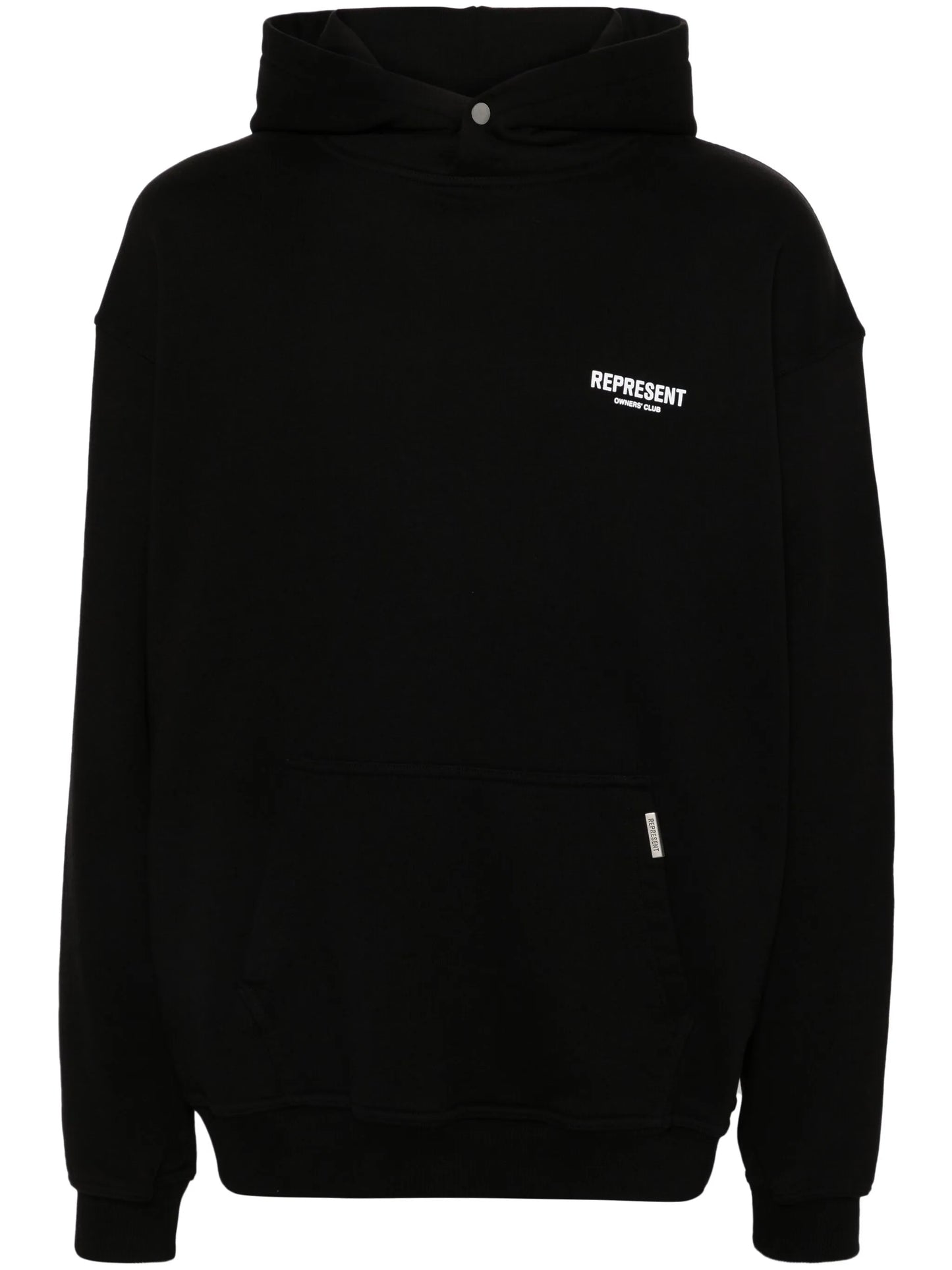 logo-print cotton hoodie