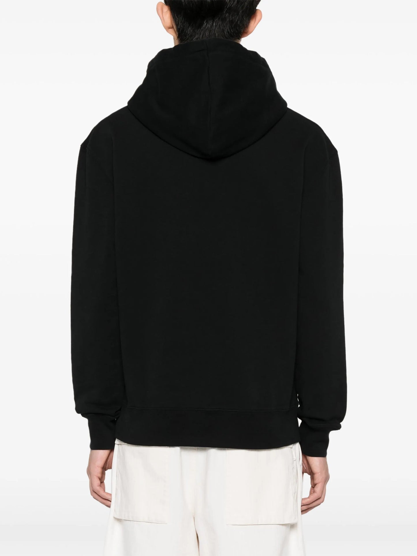 Fox-motif cotton hoodie