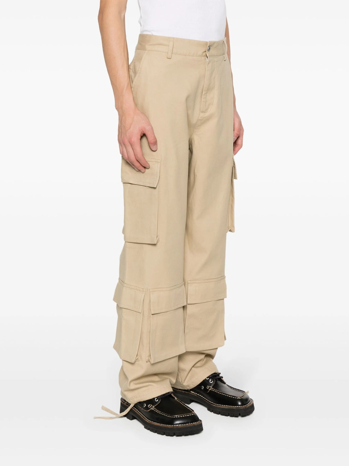 logo-plaque cargo trousers