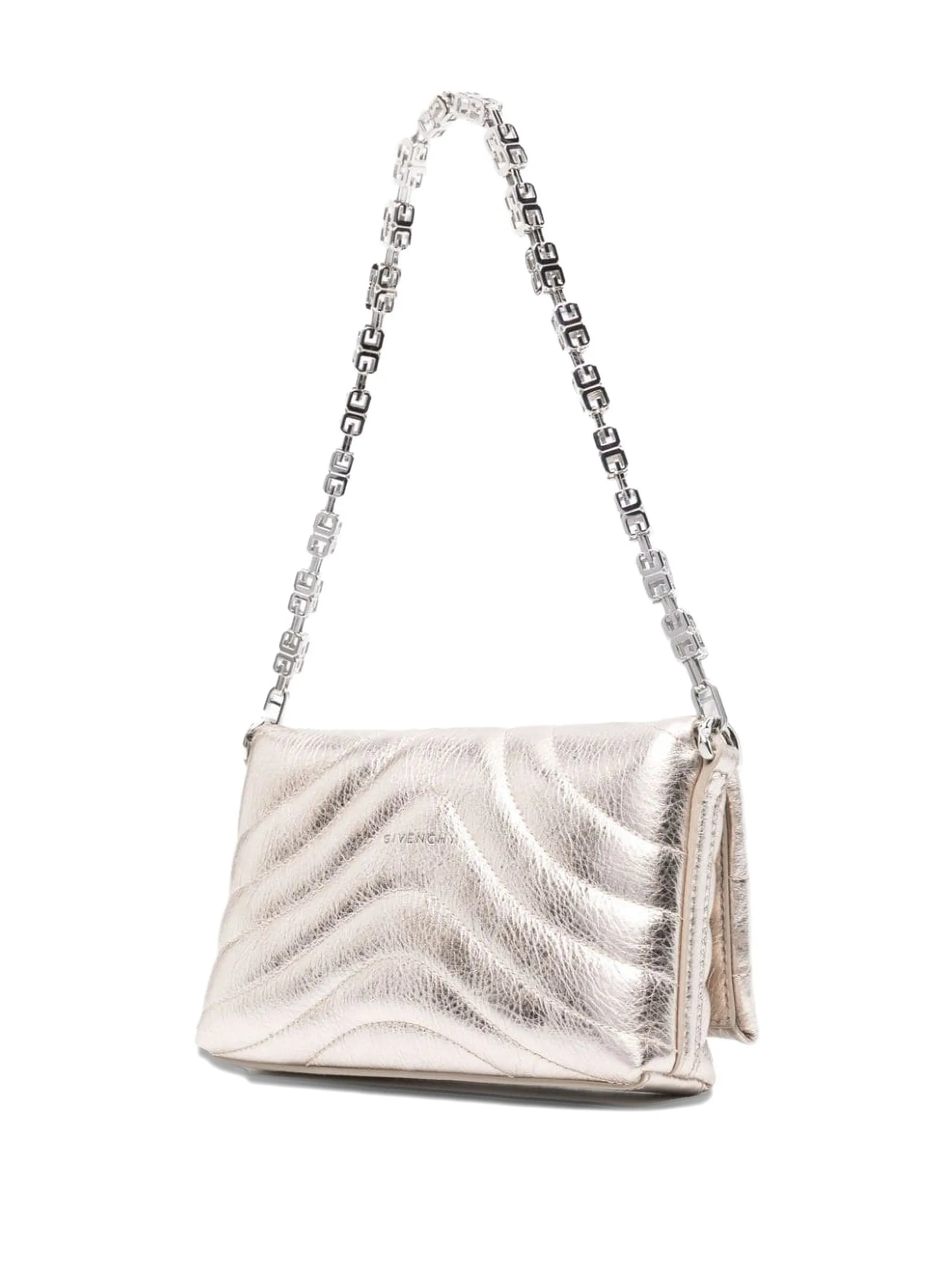 4G leather shoulder bag