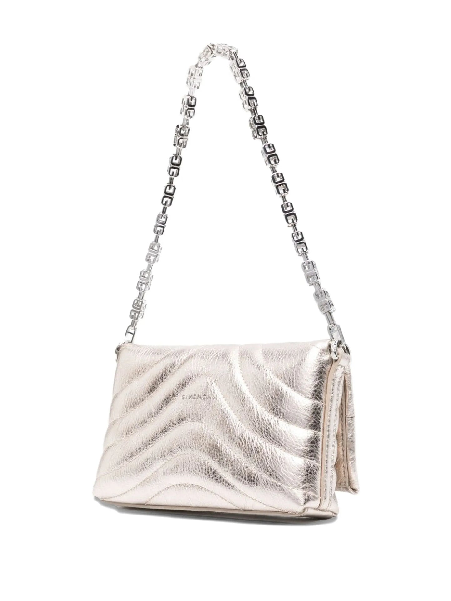 4G leather shoulder bag