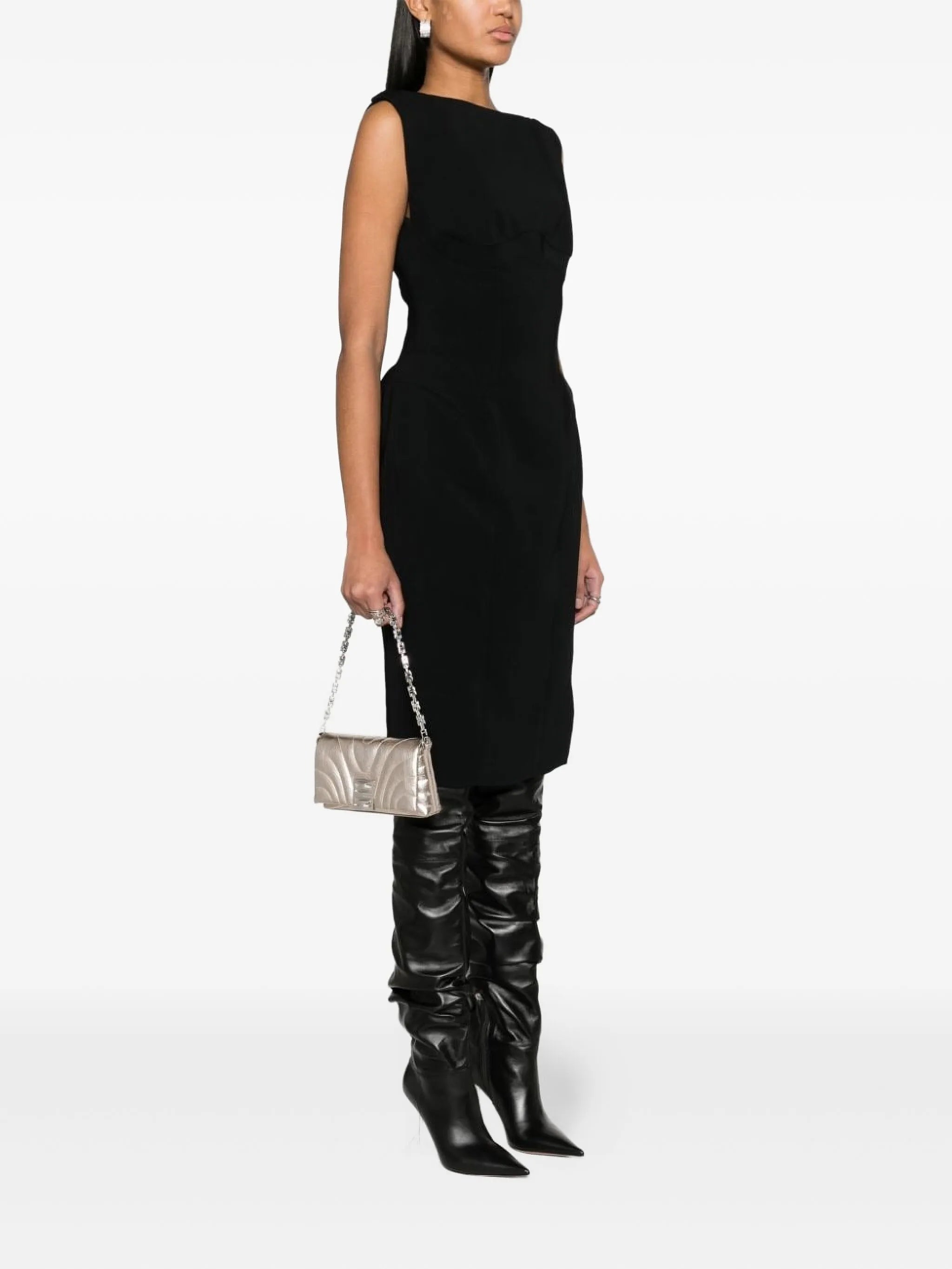 4G leather shoulder bag