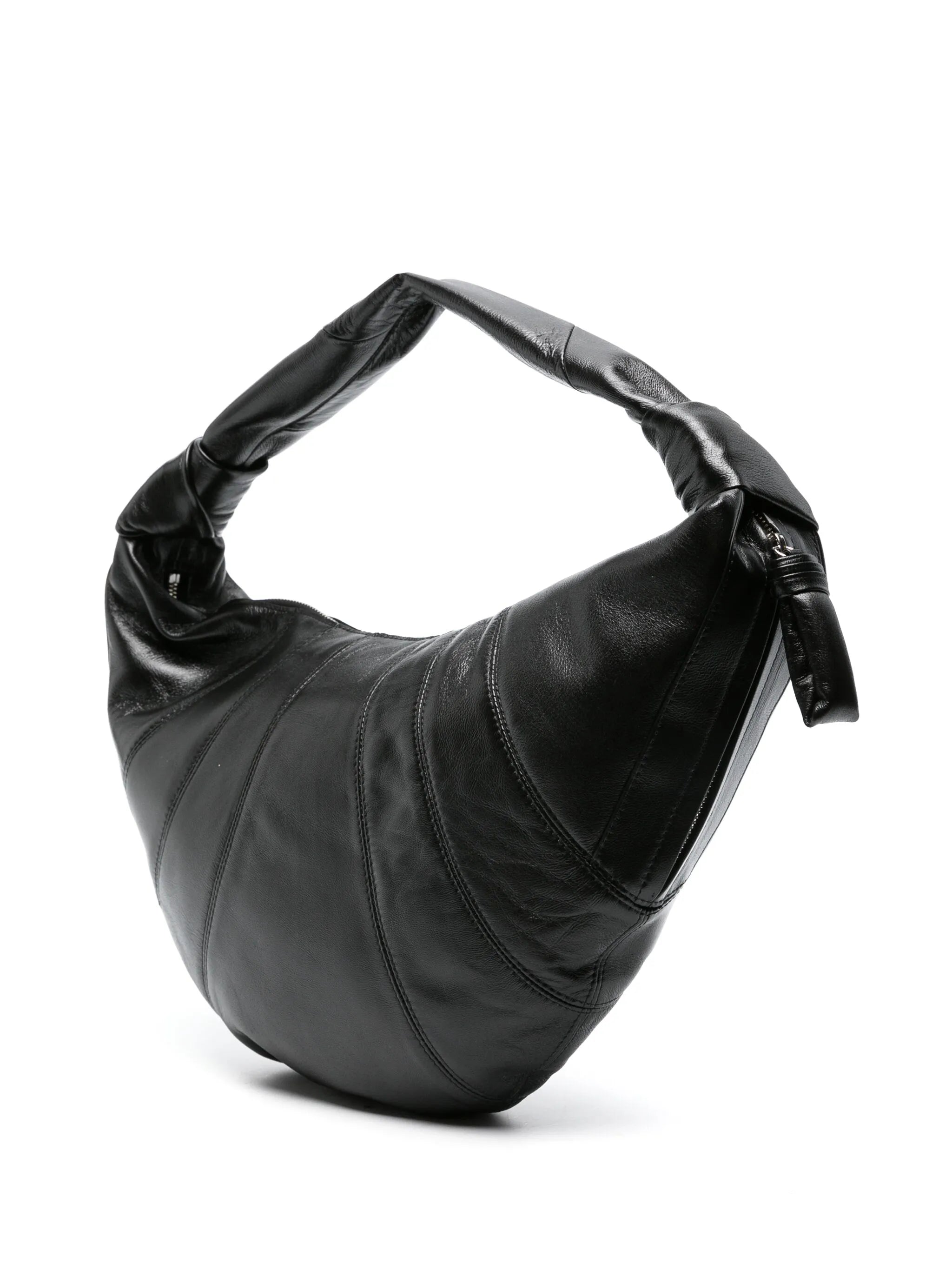 large Croissant leather shoulder bag