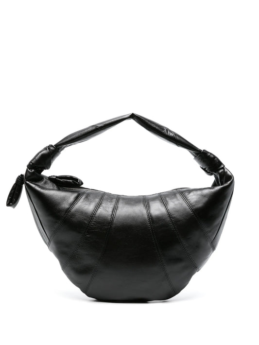 large Croissant leather shoulder bag
