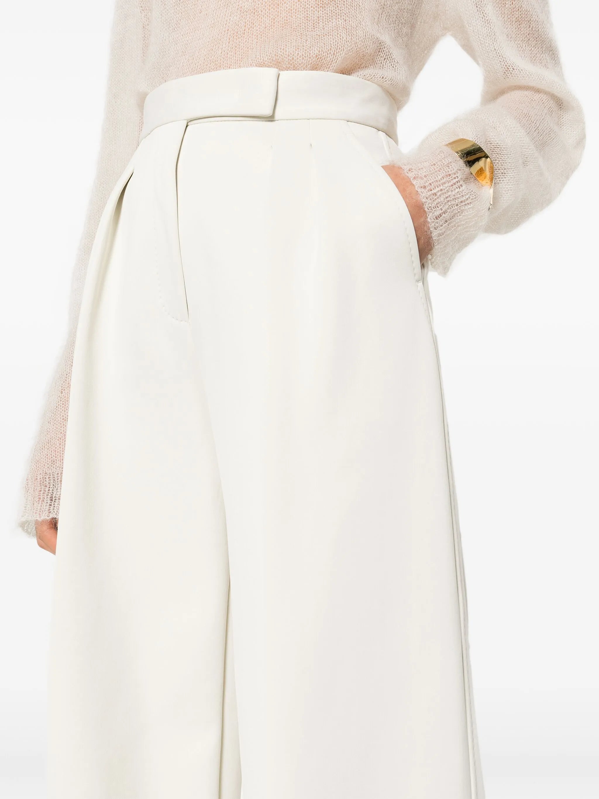 Zinnia high-waist flared trousers