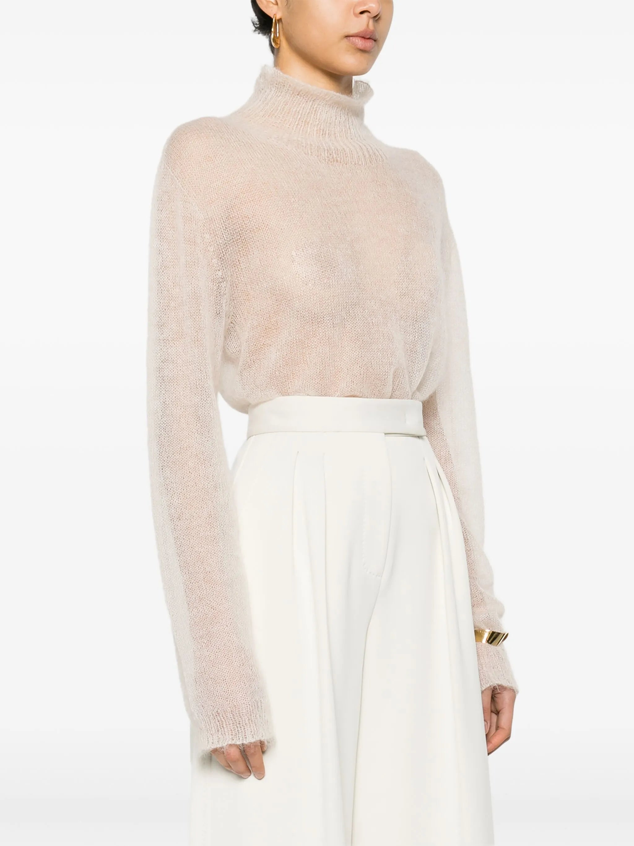 Zinnia high-waist flared trousers