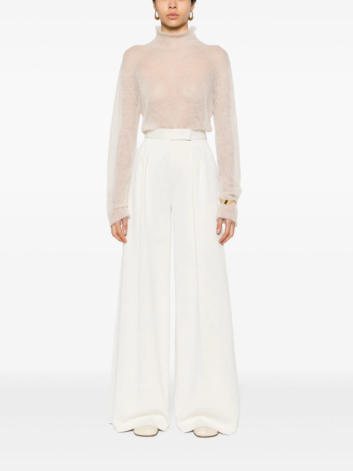 Zinnia high-waist flared trousers