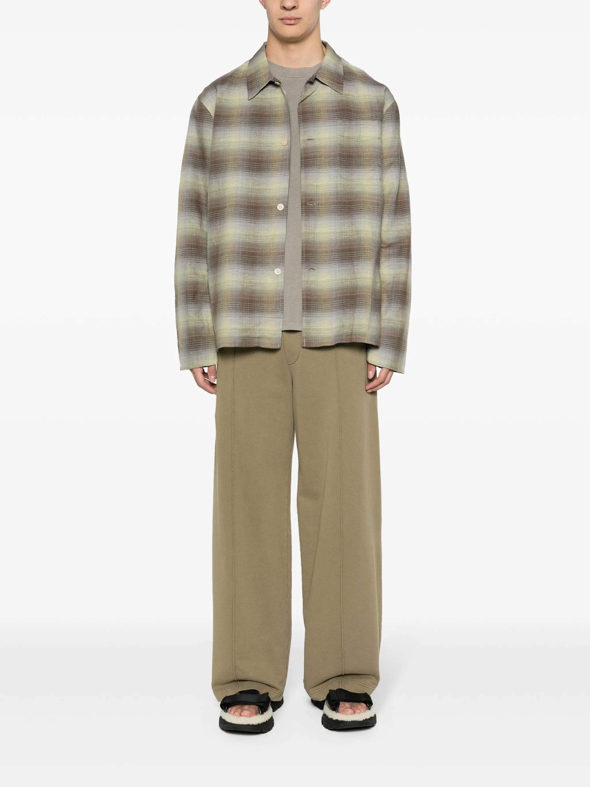 Box checked shirt