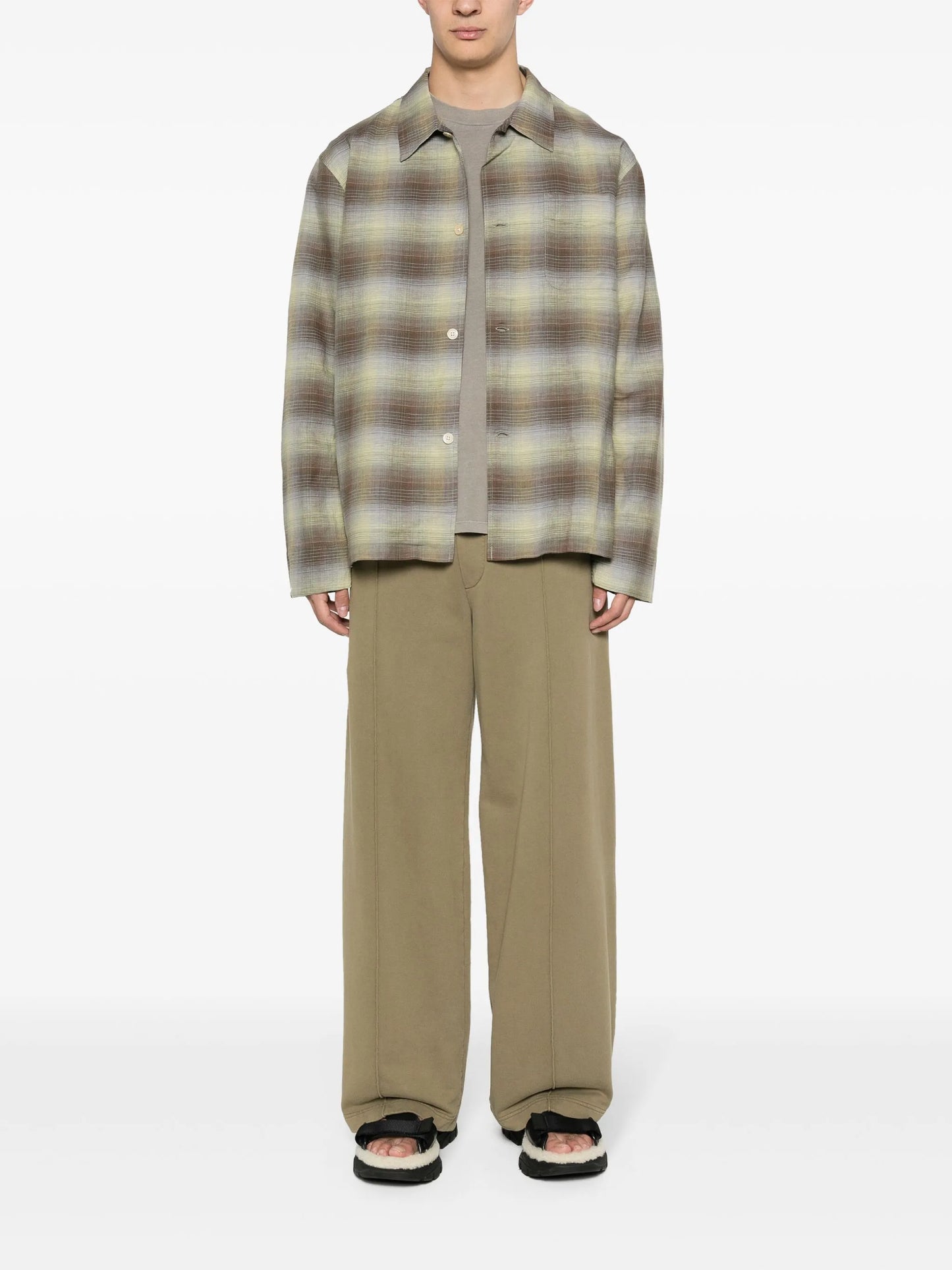 Box checked shirt