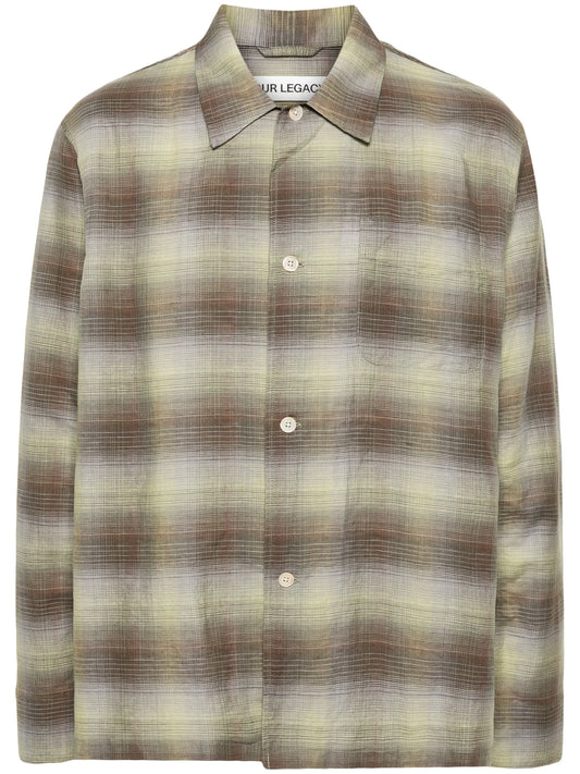 Box checked shirt