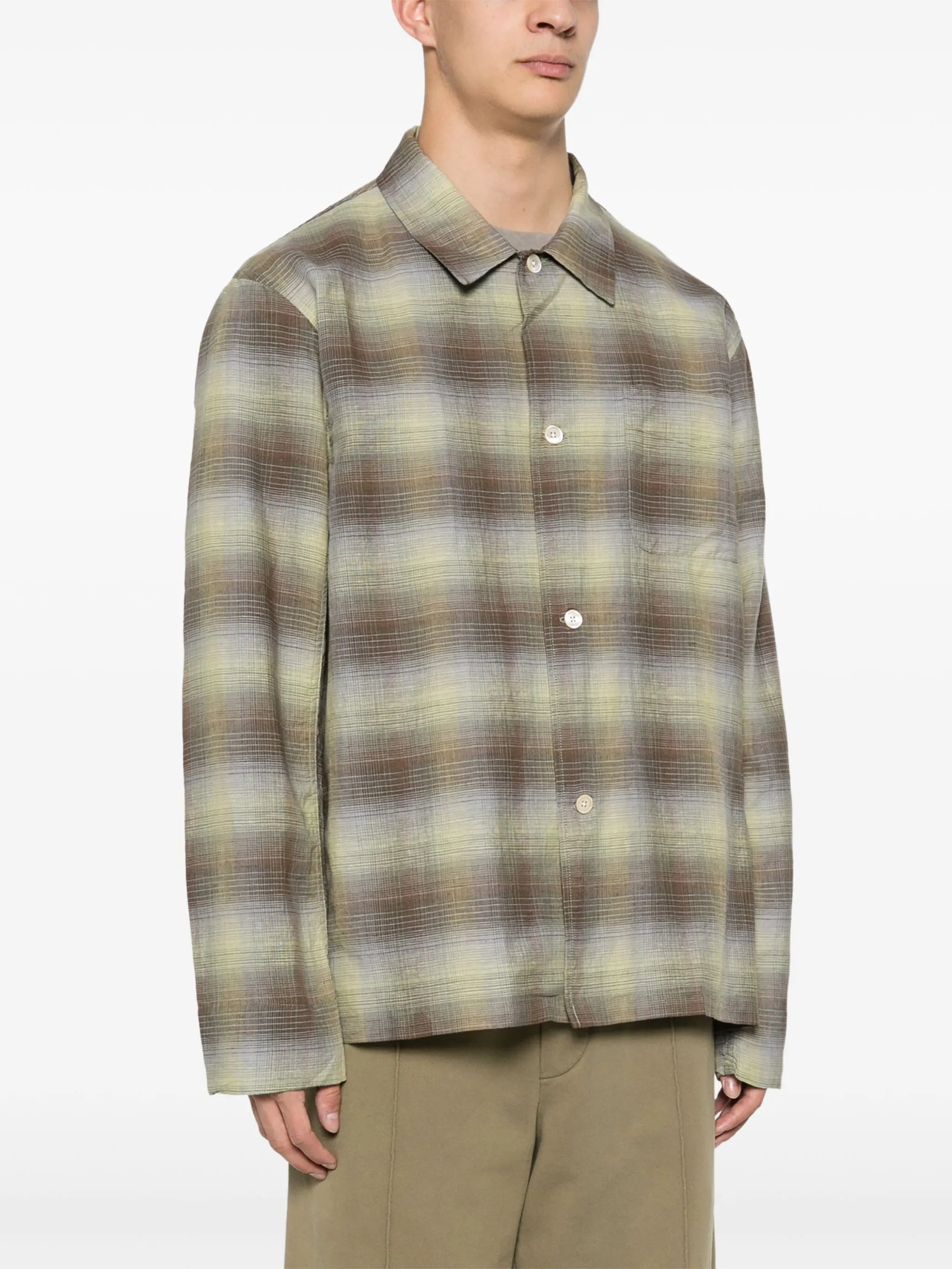Box checked shirt