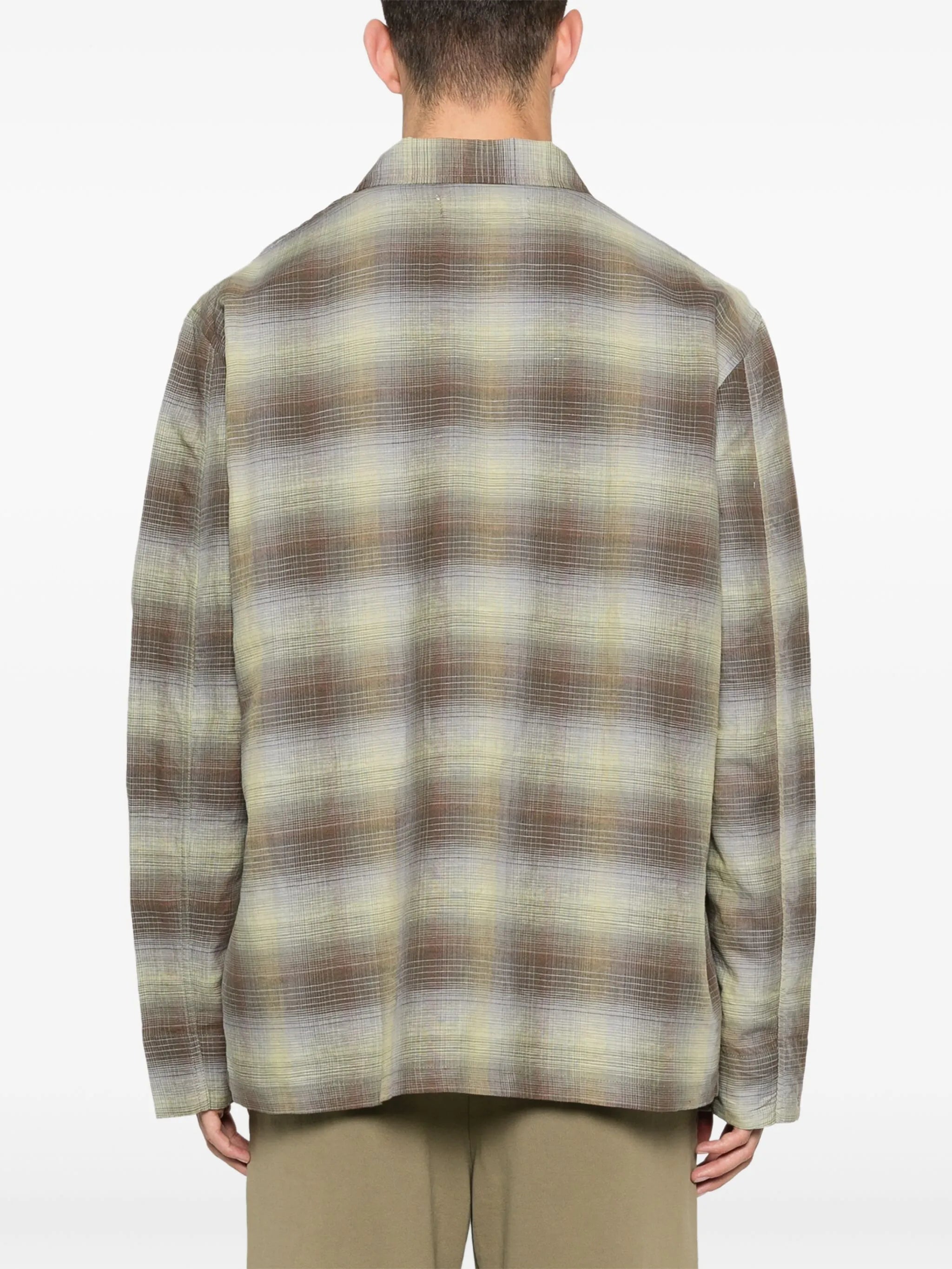 Box checked shirt