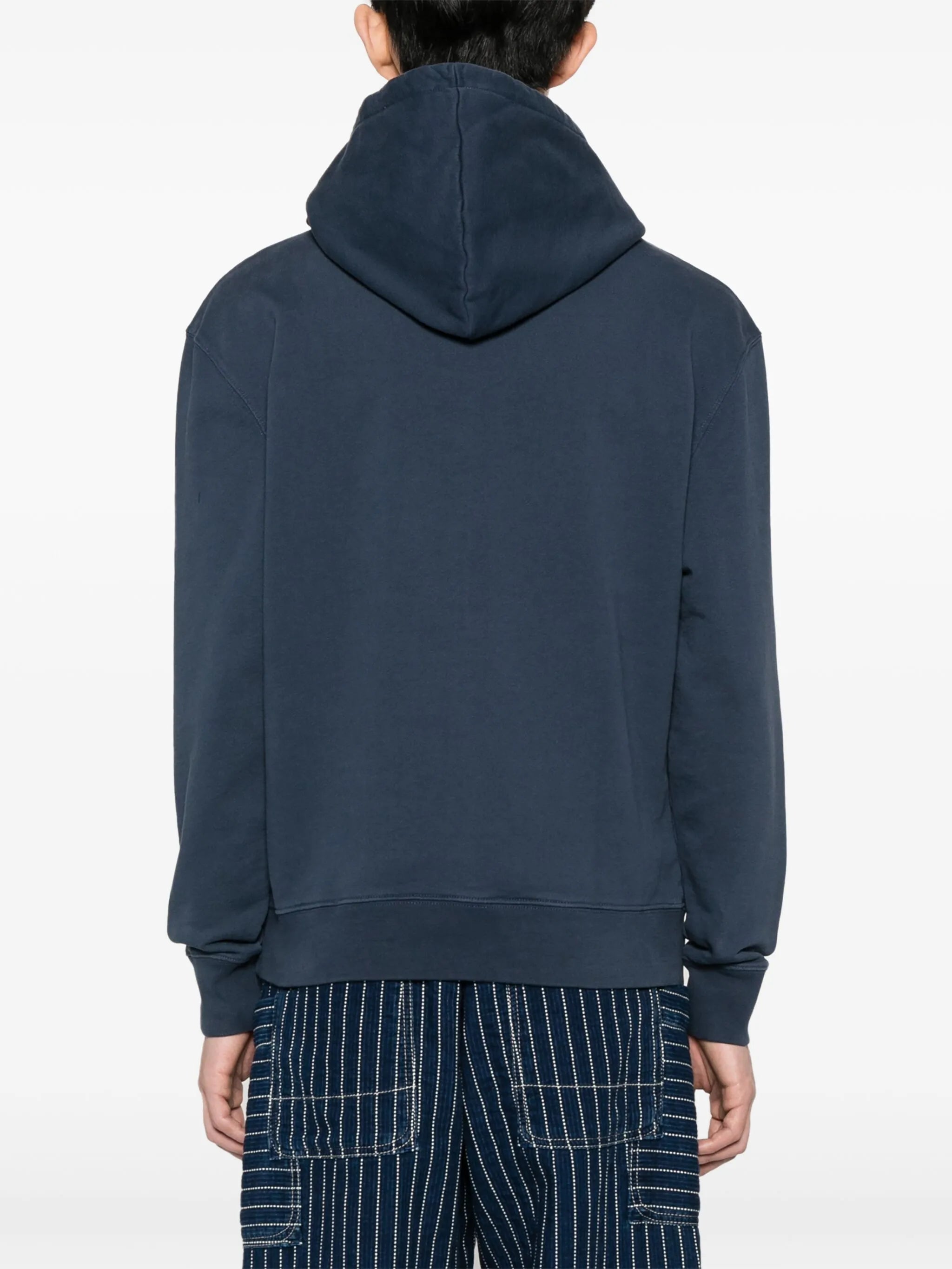 Fox-motif cotton hoodie