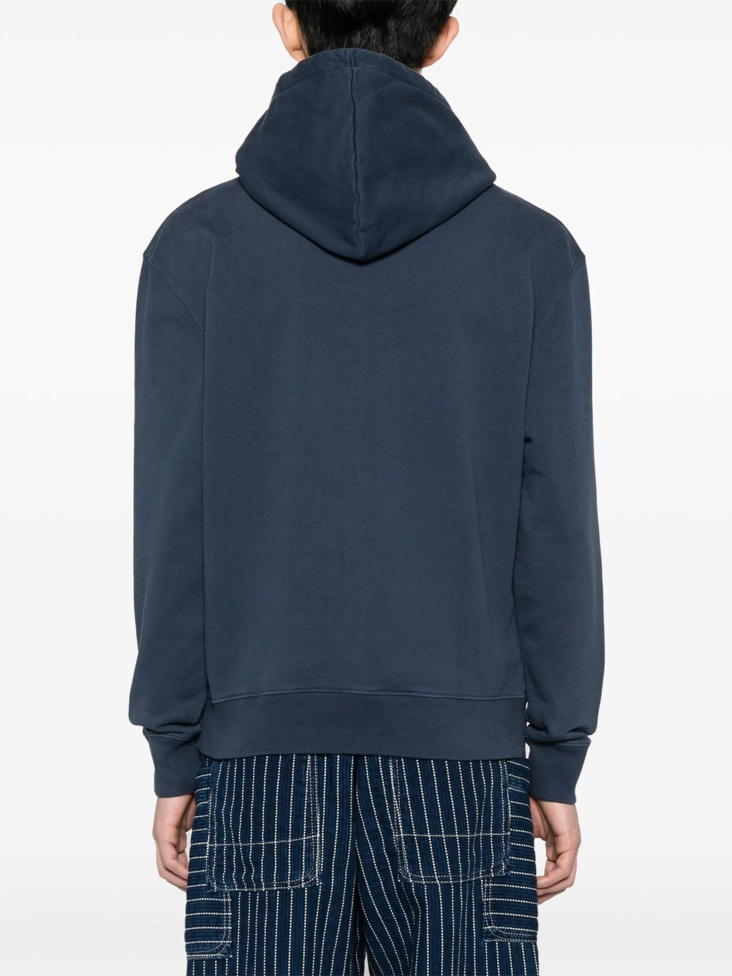 Fox-motif cotton hoodie