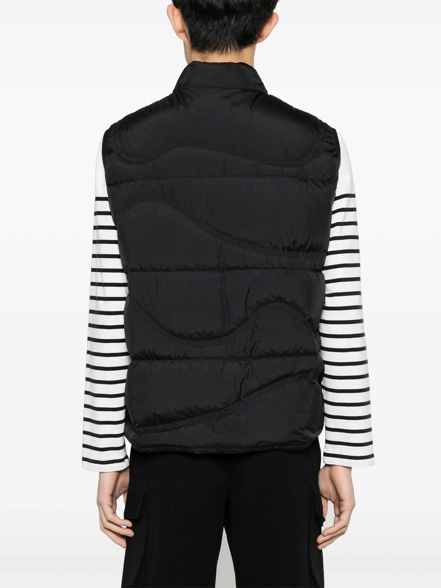 logo-patch padded gilet