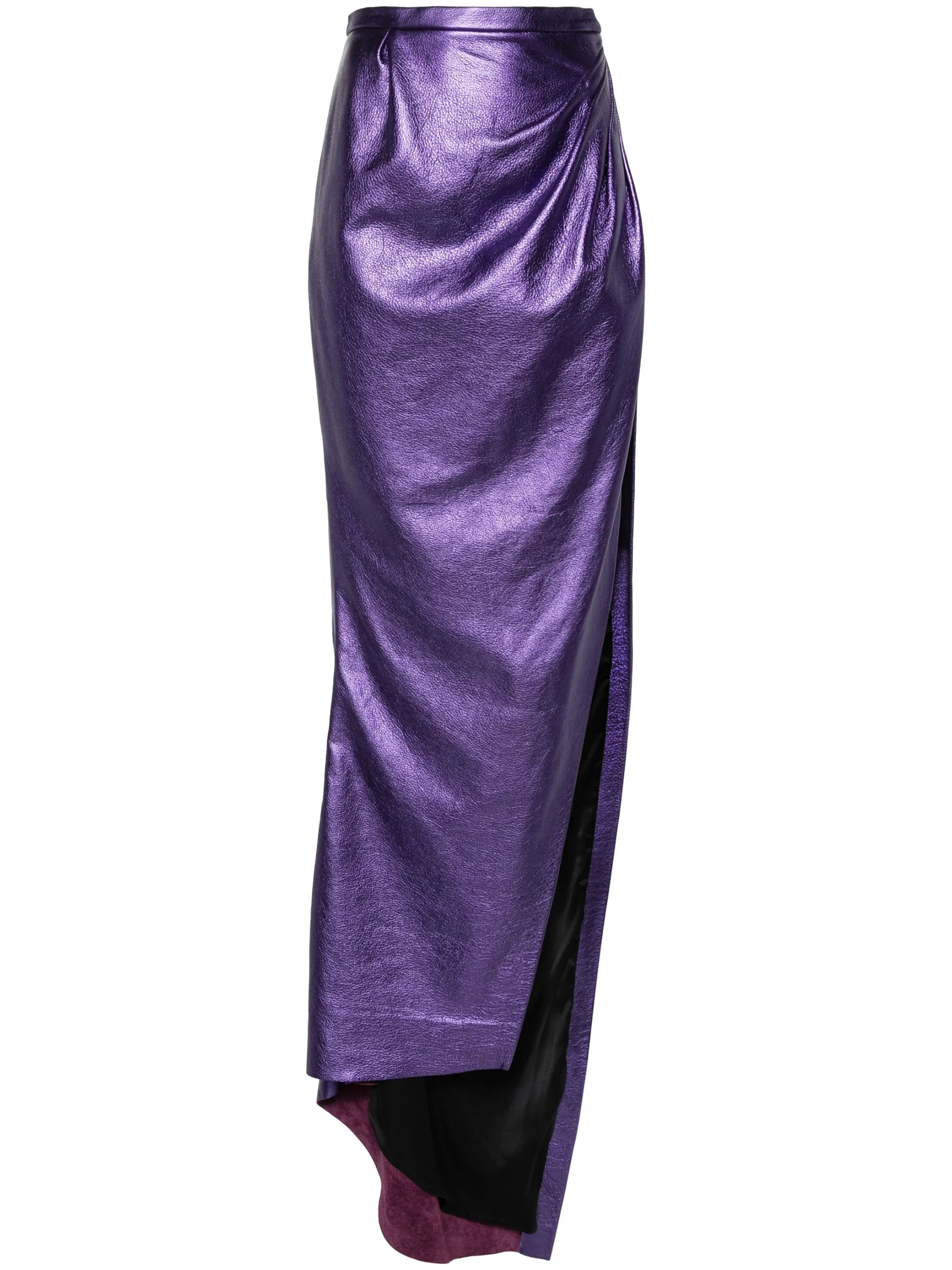 leather maxi skirt