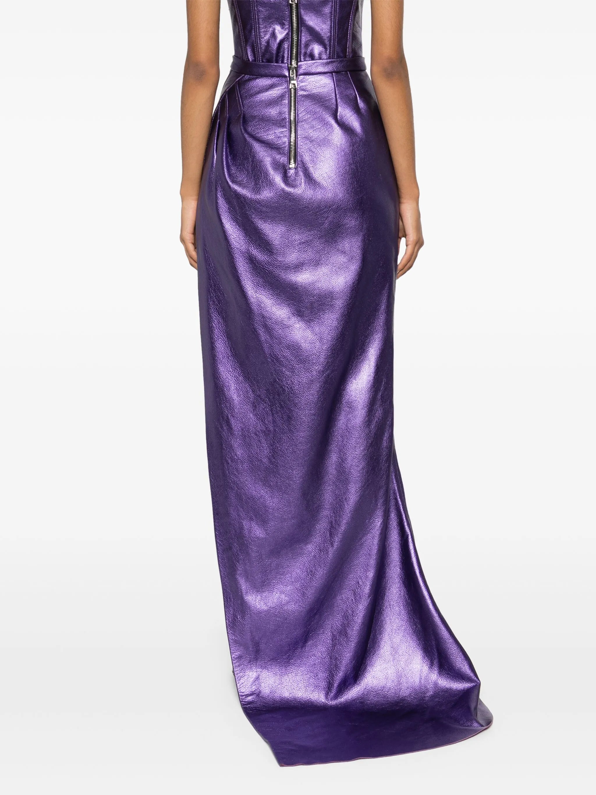 leather maxi skirt