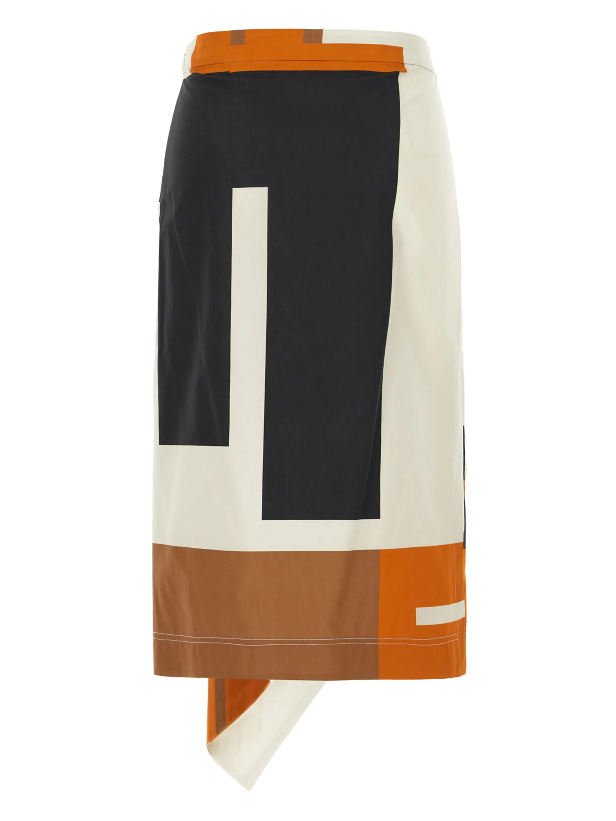 FF Puzzle-print midi skirt
