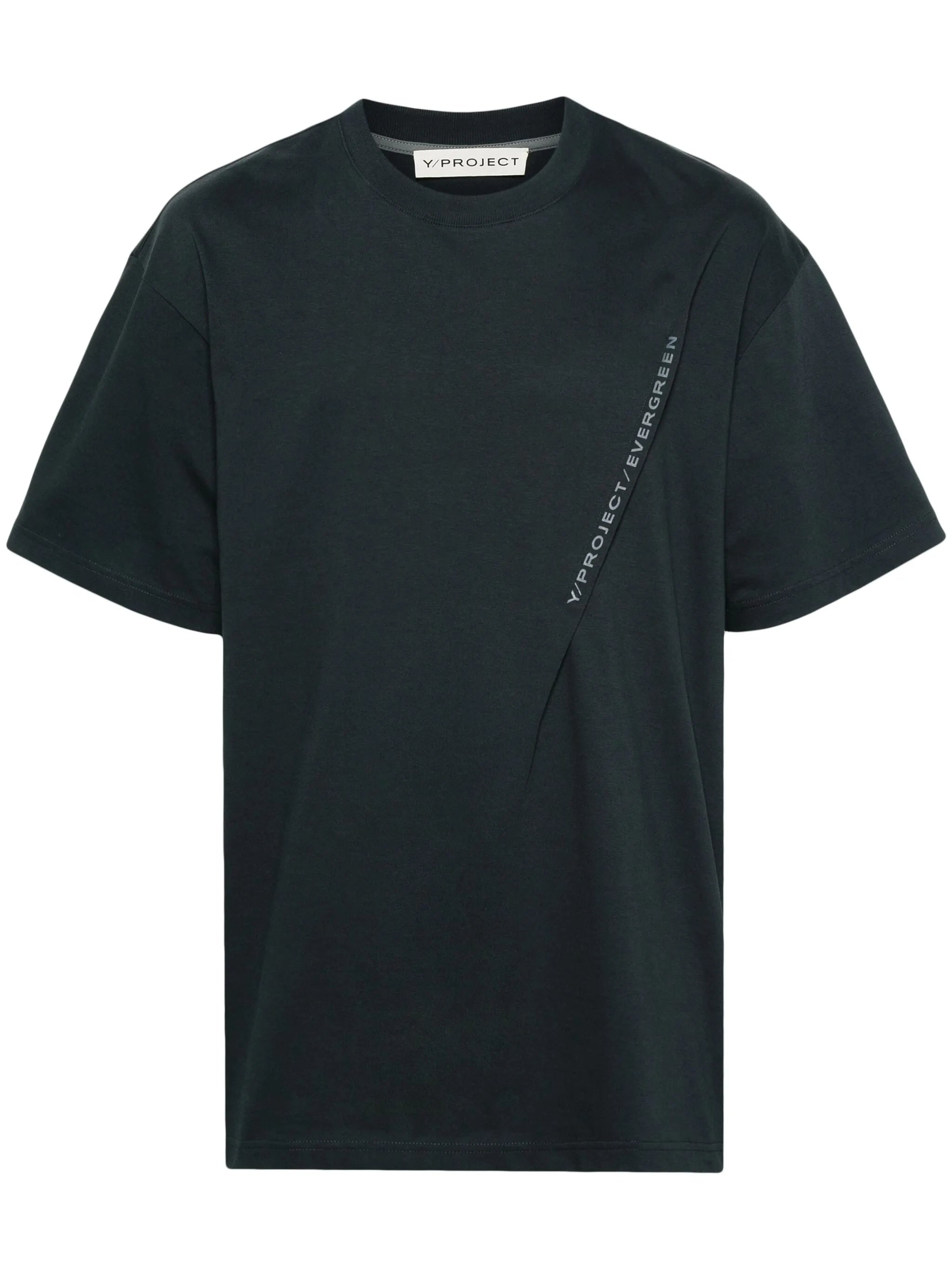pleat-detail cotton T-shirt