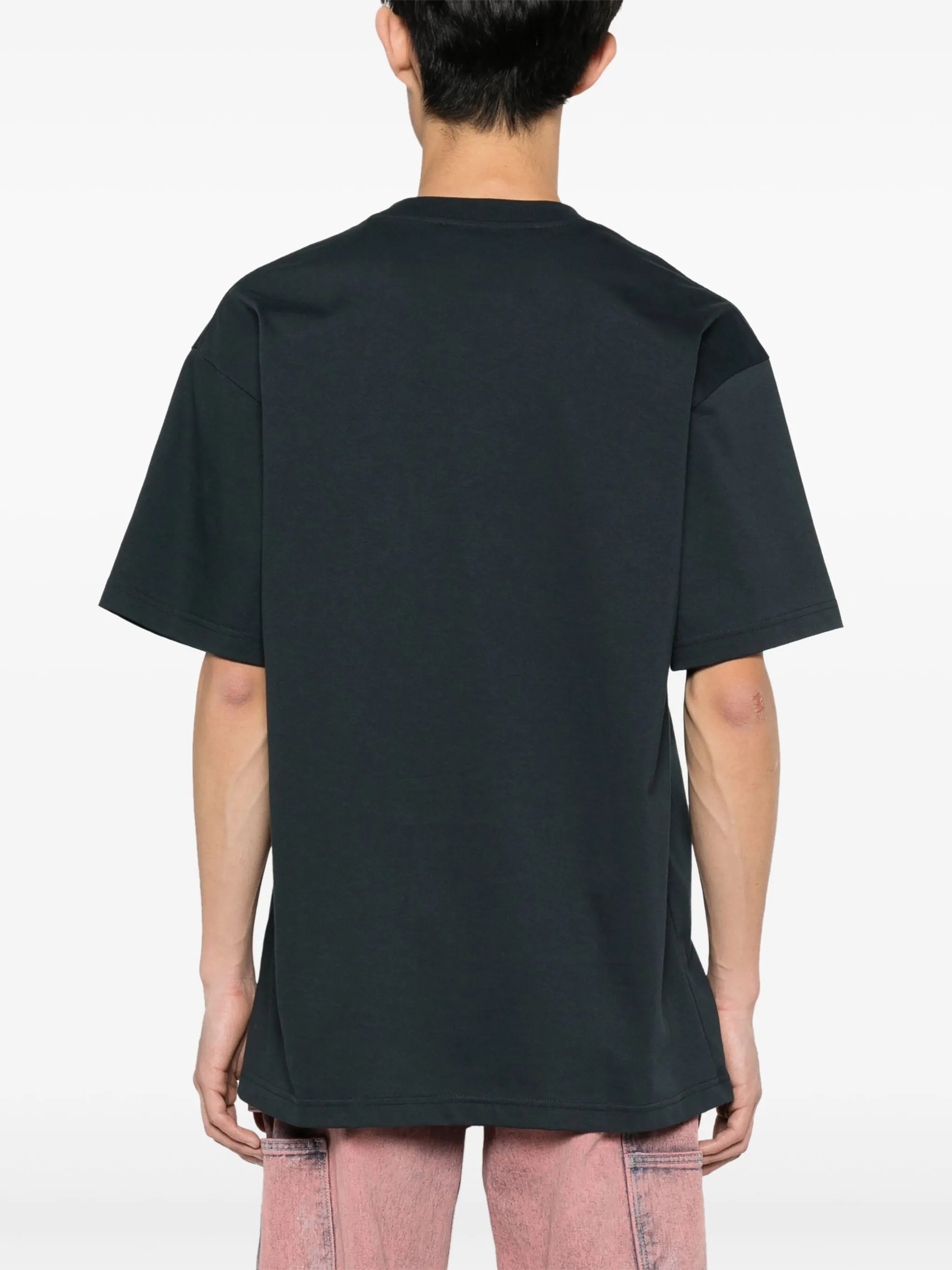 pleat-detail cotton T-shirt