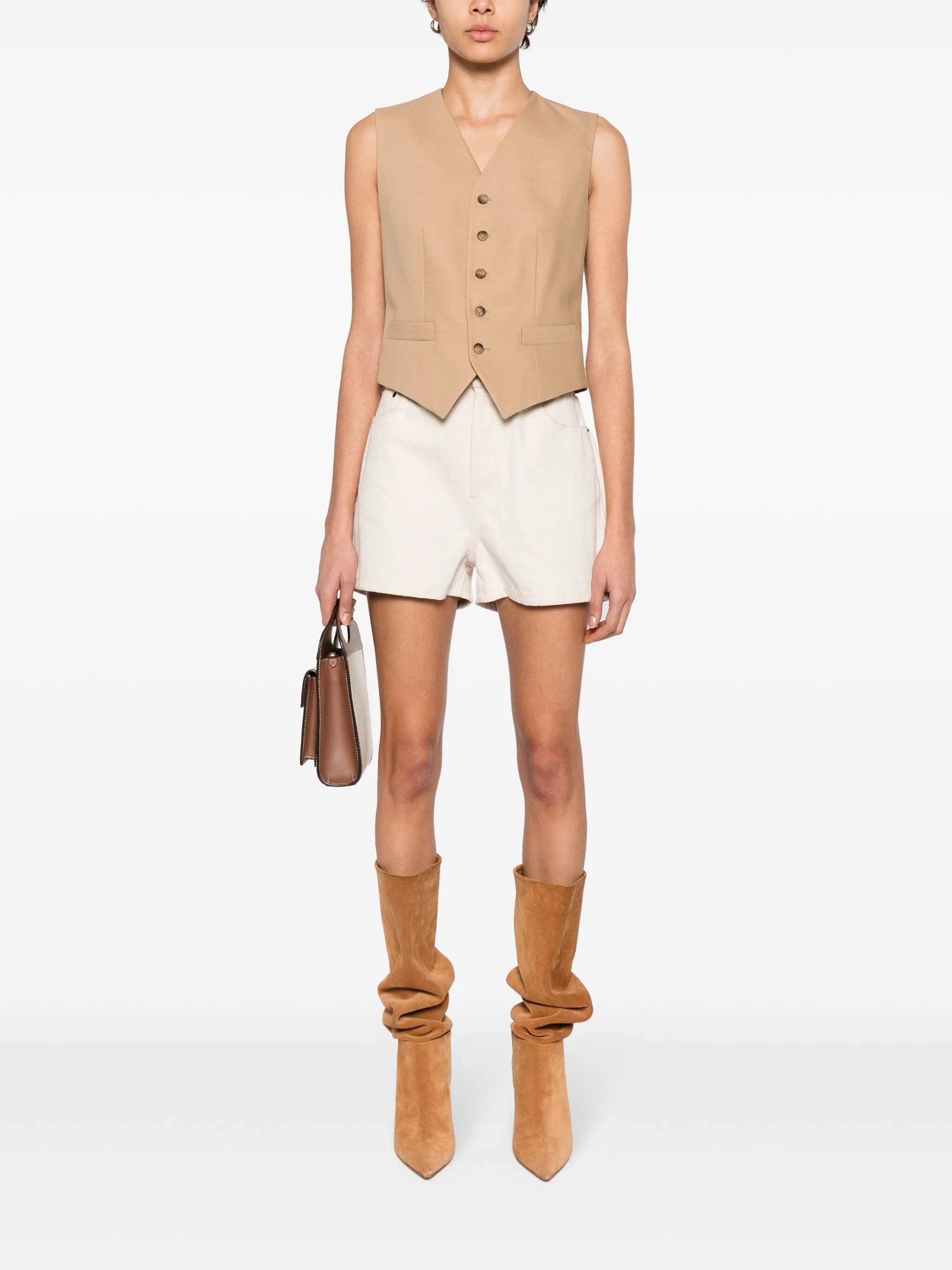 tailored twill waistcoat