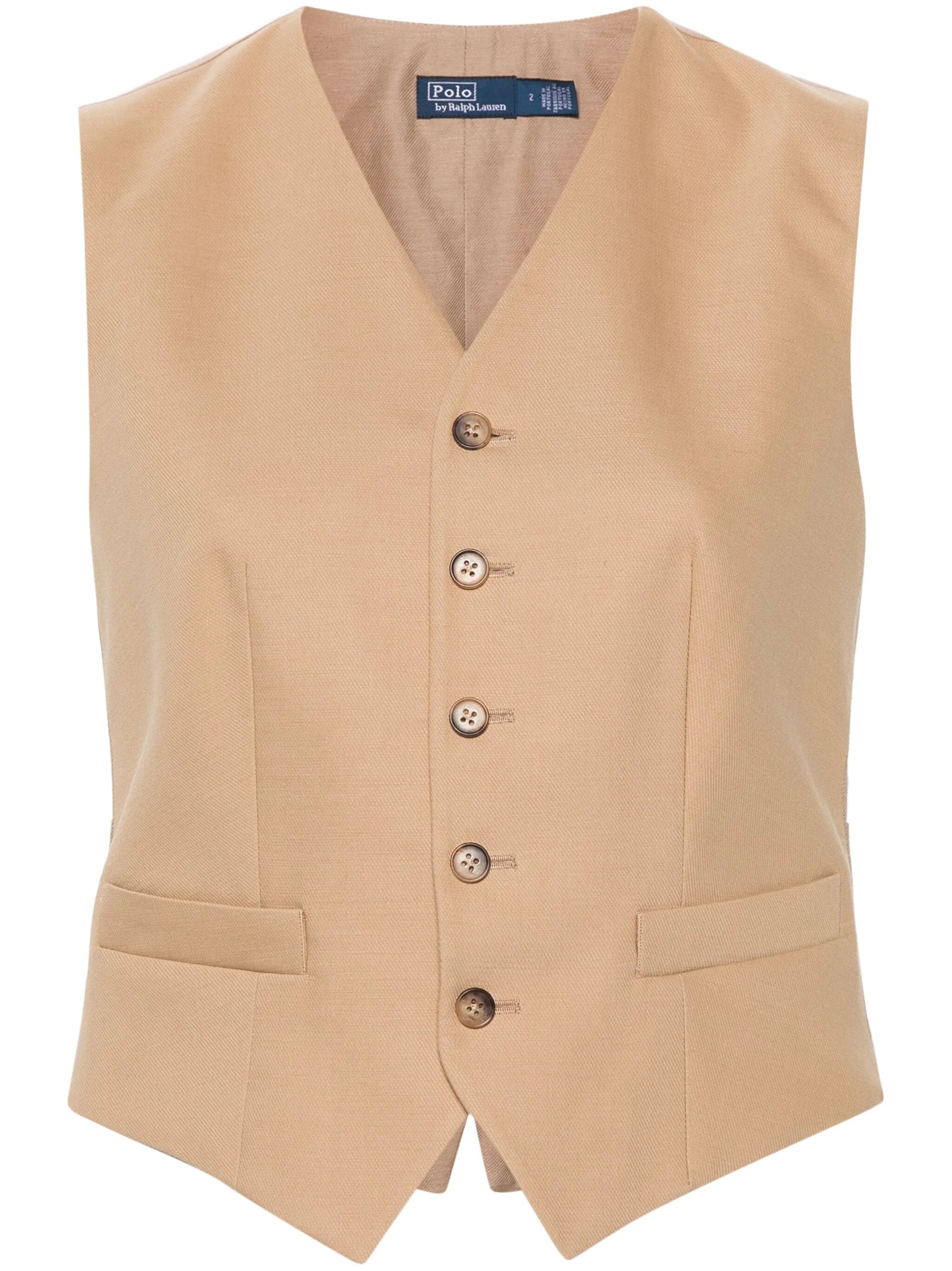 tailored twill waistcoat