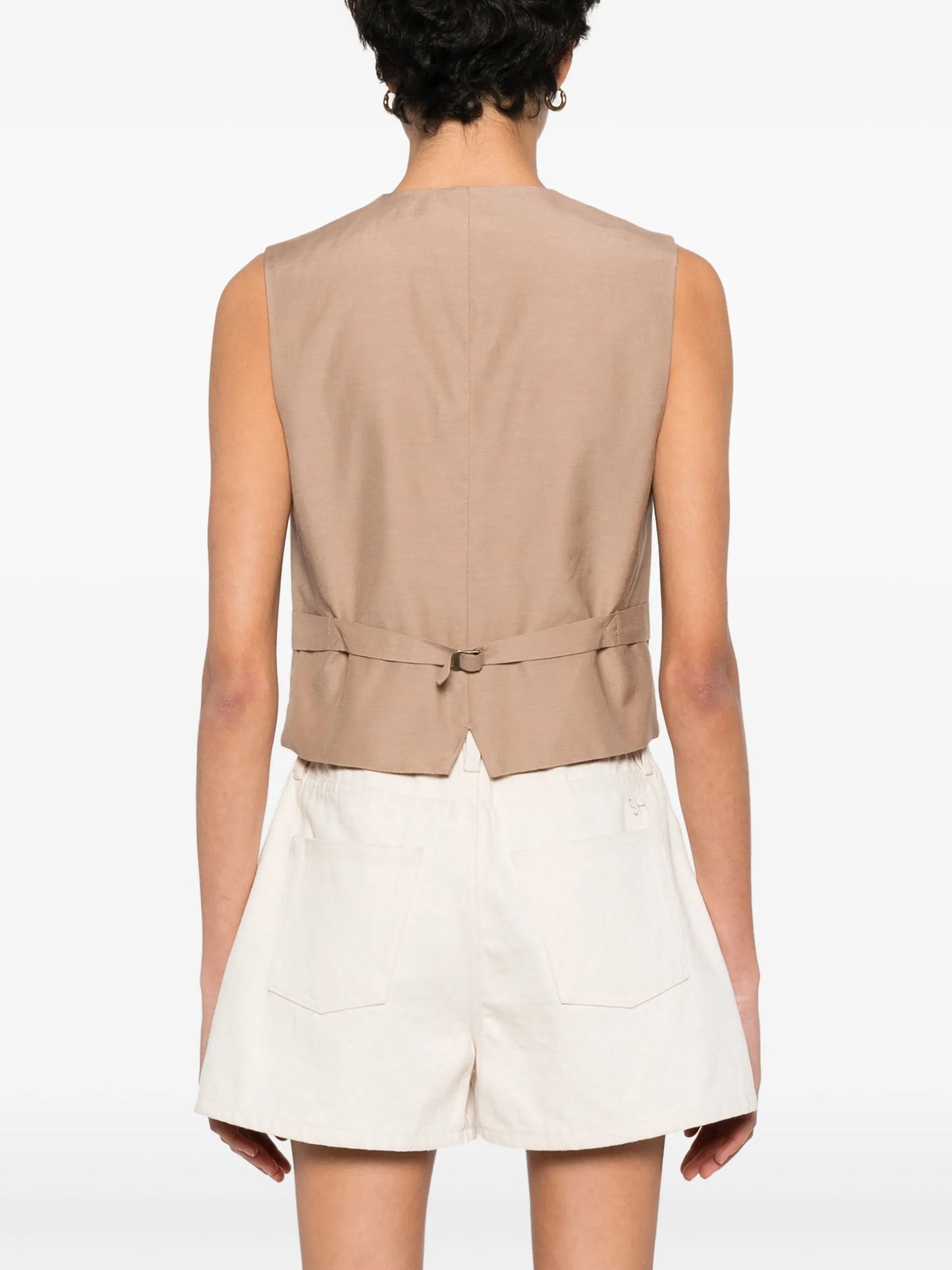 tailored twill waistcoat