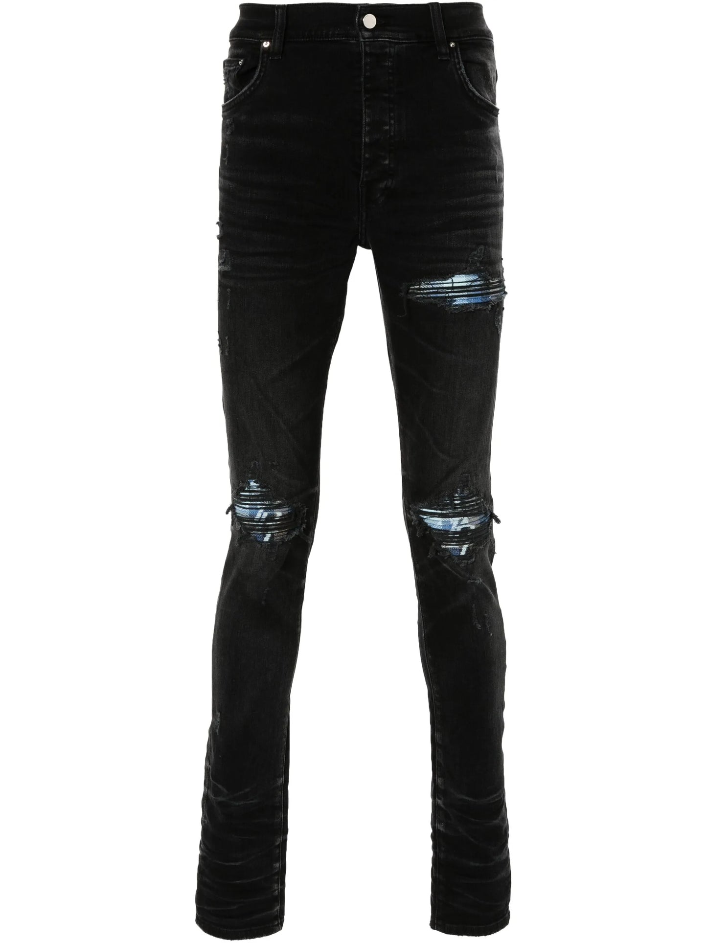 Plaid MX1 mid-rise skinny jeans