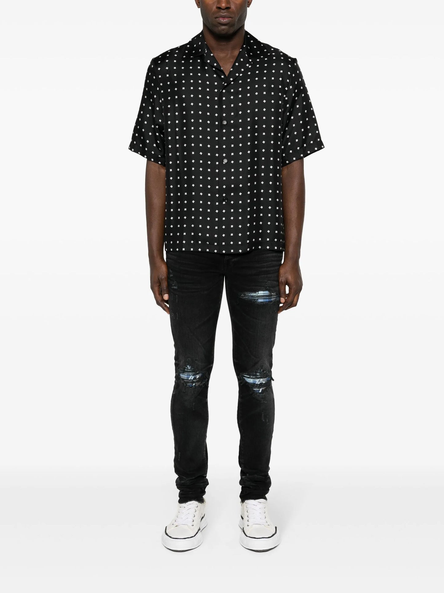 Plaid MX1 mid-rise skinny jeans