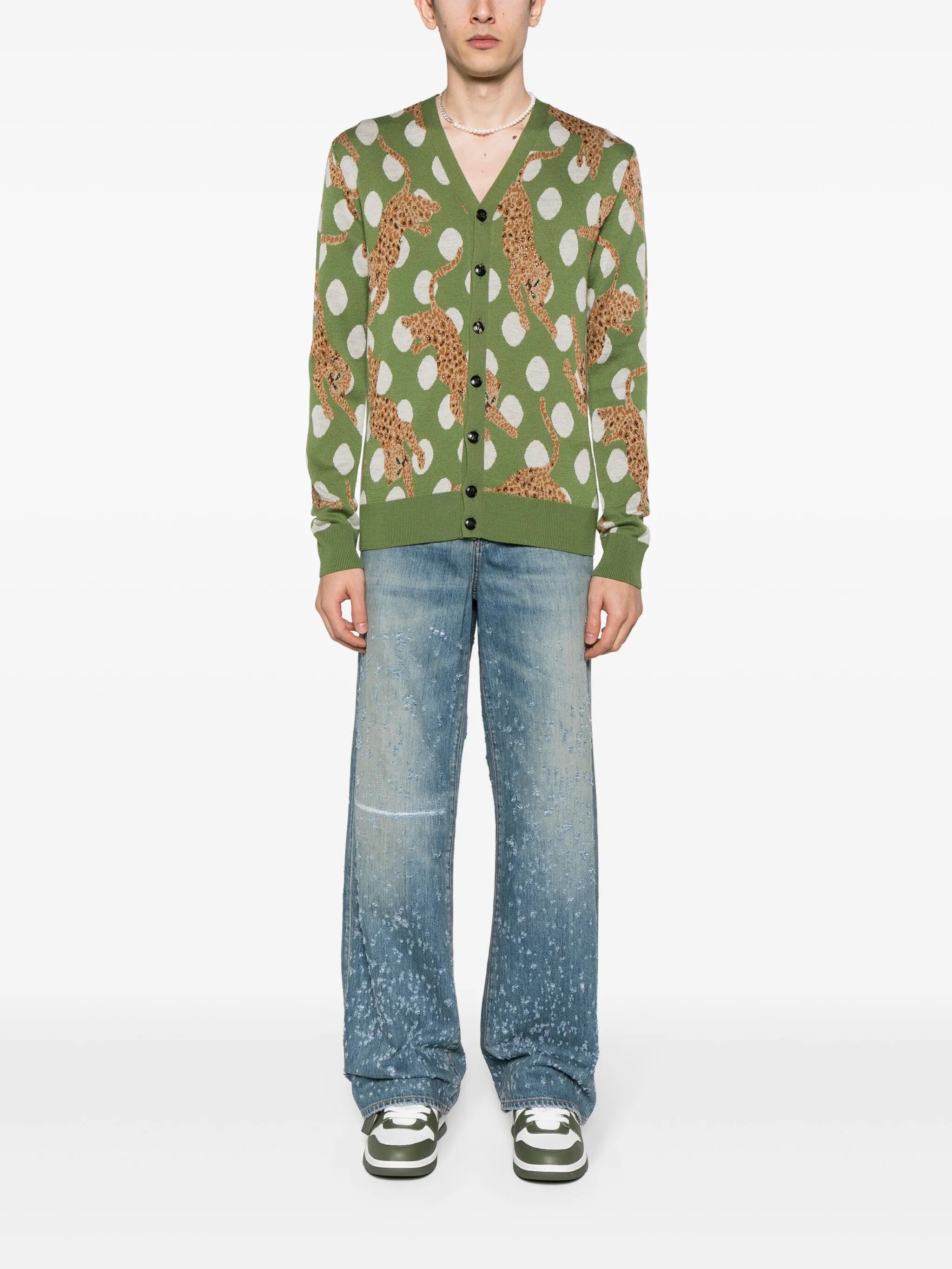 Shotgun mid-rise straight-leg jeans