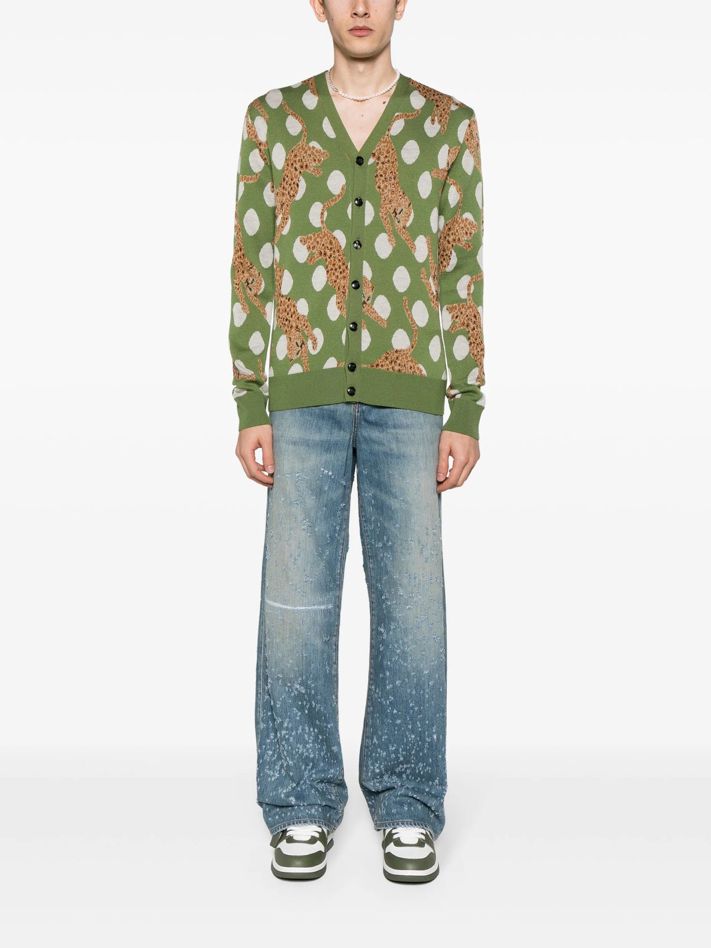 Shotgun mid-rise straight-leg jeans