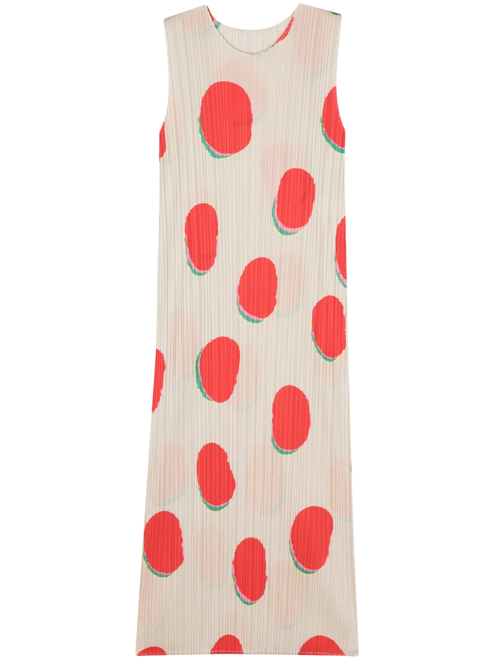 Bean dots pleated dress