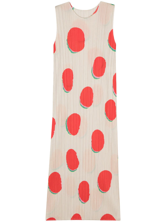 Bean dots pleated dress