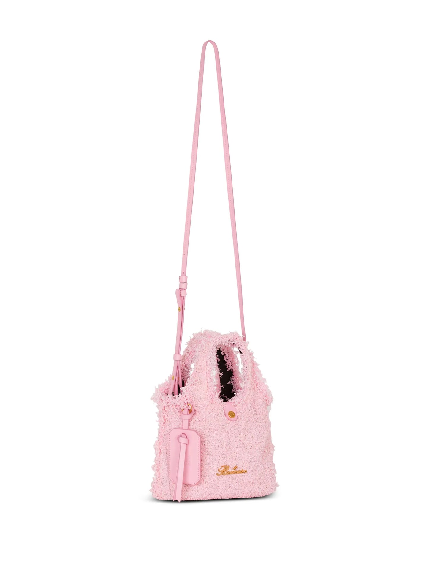 mini B-Army Grocery tweed bag