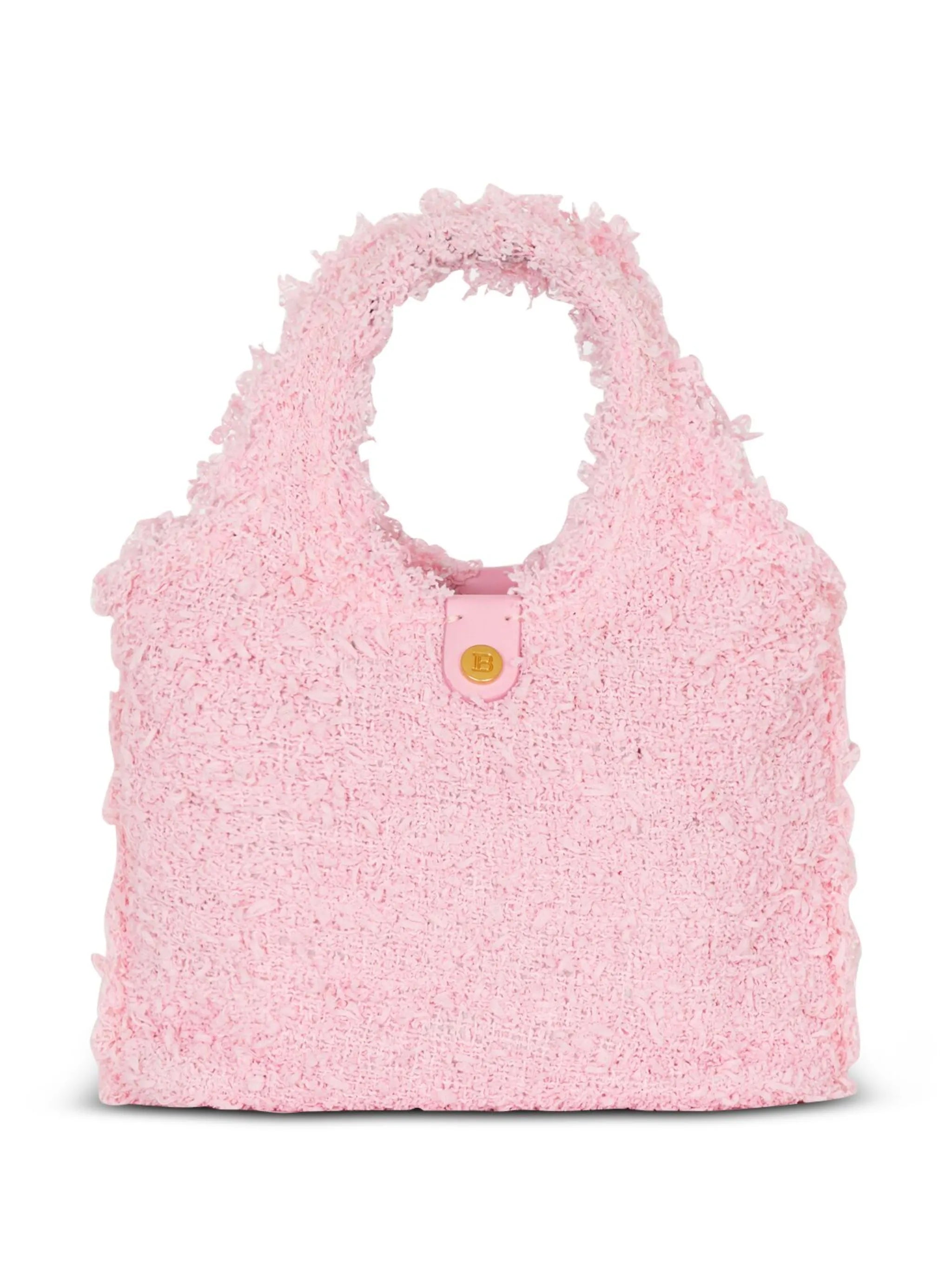 mini B-Army Grocery tweed bag