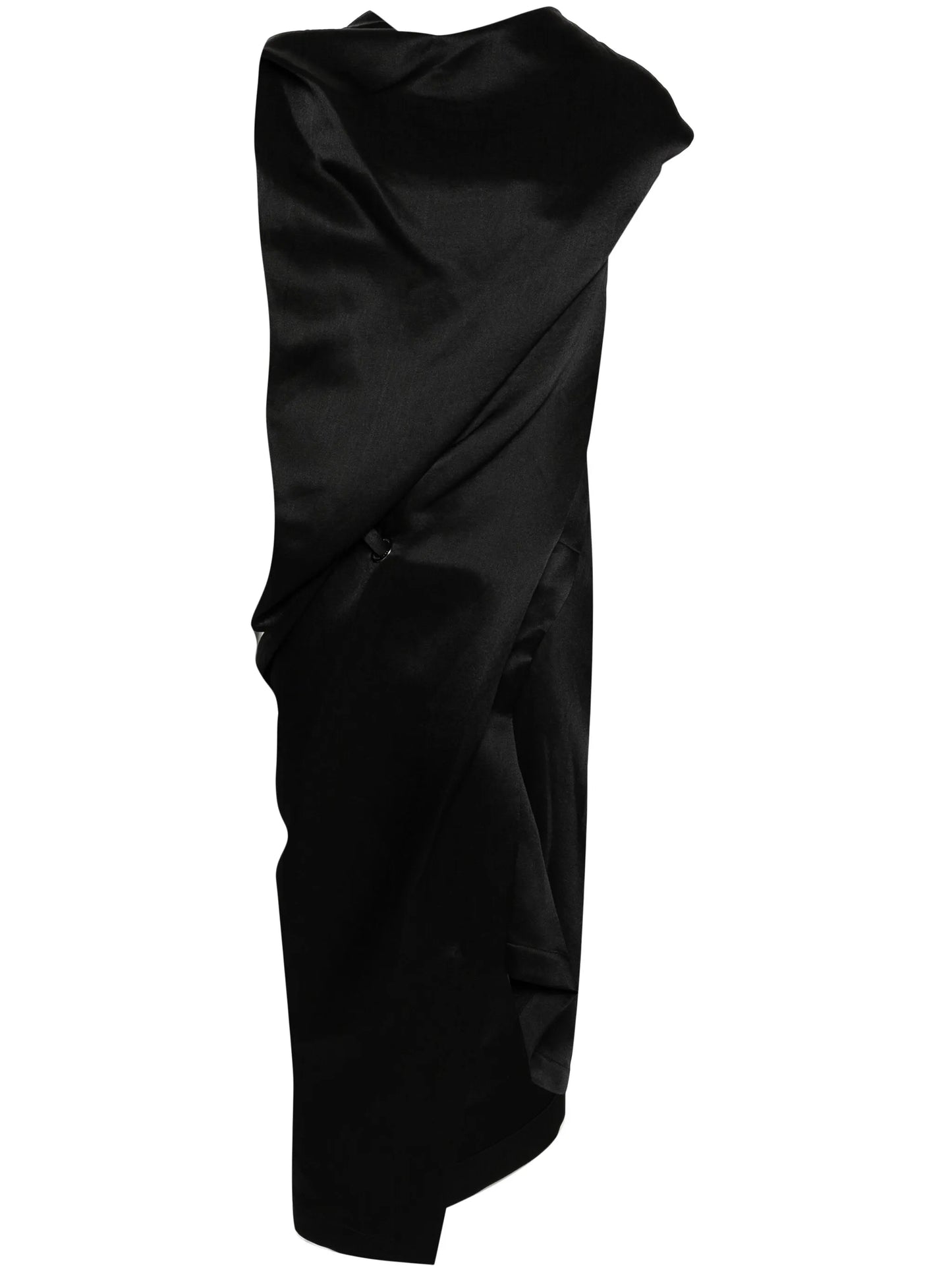 Enveloping draped dress