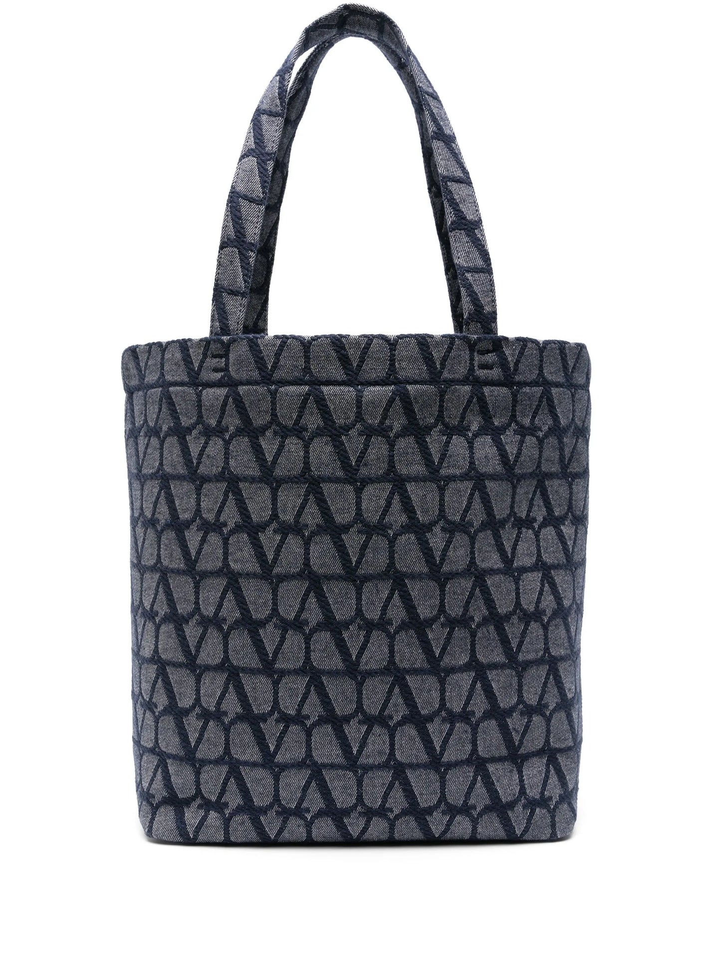Vlogo denim tote bag